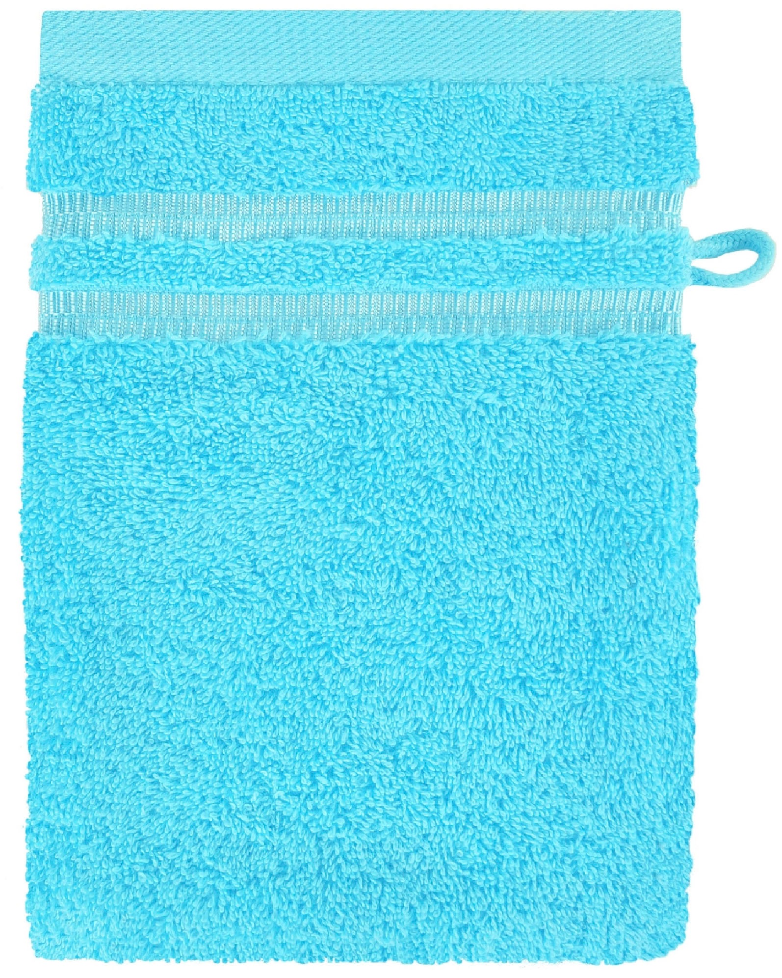 Schiesser Waschhandschuh »Milano im 5er Set« mit Webbordüre