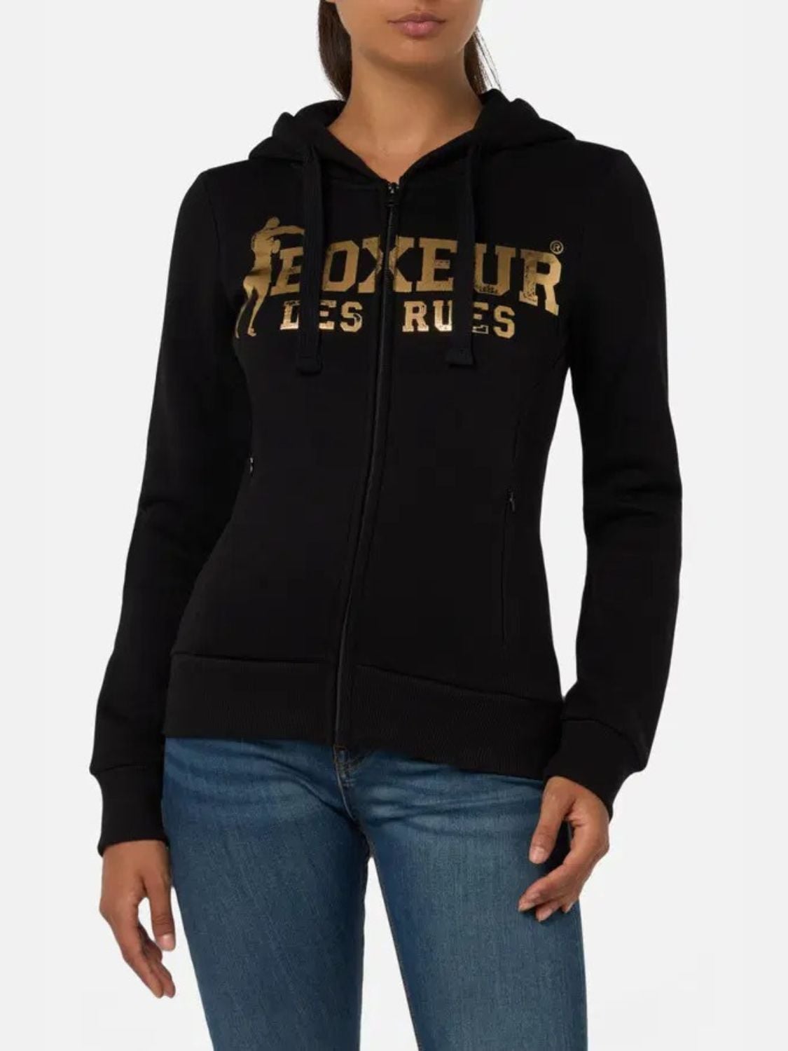 BOXEUR DES RUES Sweatjacke »BOXEUR DES RUES Sweatjacke Basic Logo Full Zip Sweatshirt«