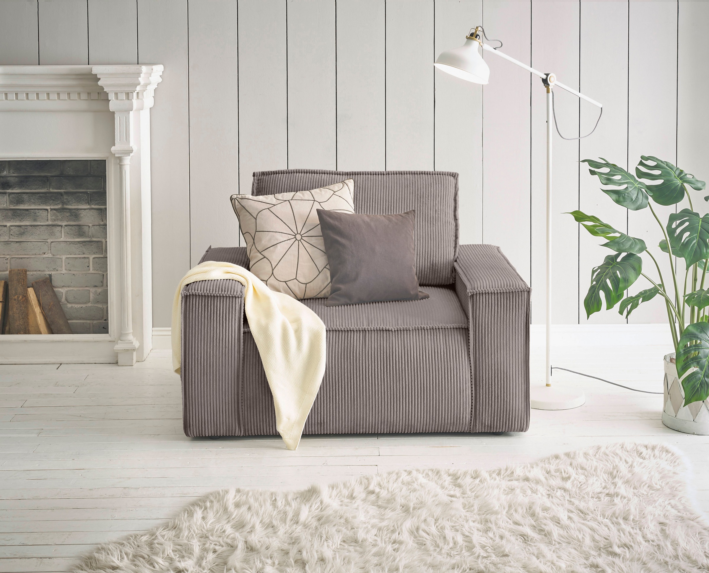 Home affaire Sessel »SHERWOOD, Love-Seat in 3 Stoffarten verfügbar« passend zur Polster-Serie SHERWOOD