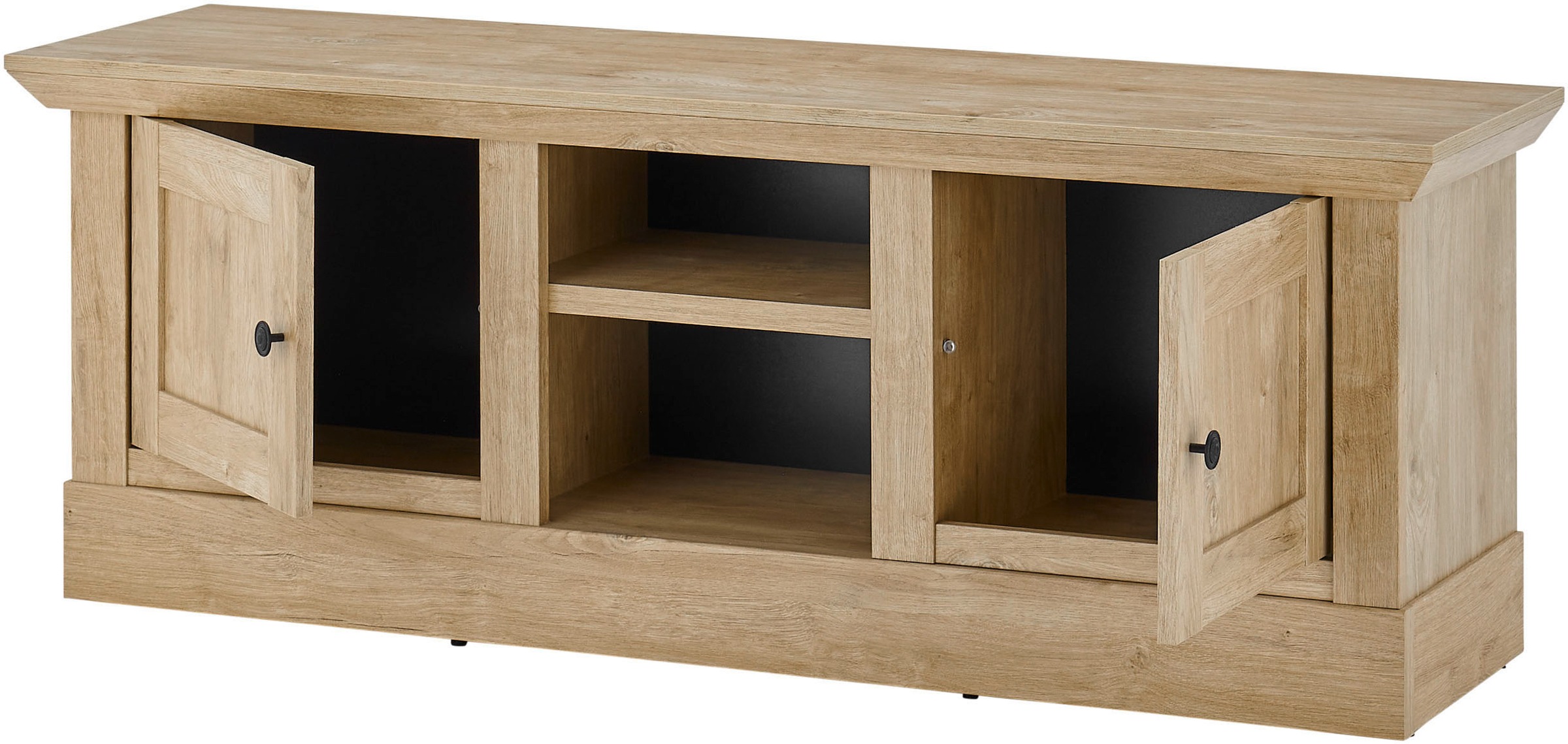 Home affaire Meuble mural »Cornwall, Anbauwand im Landhausstil, Wohnzimmer-Set, Eiche Dekor« Set, 2 cuis tlg.