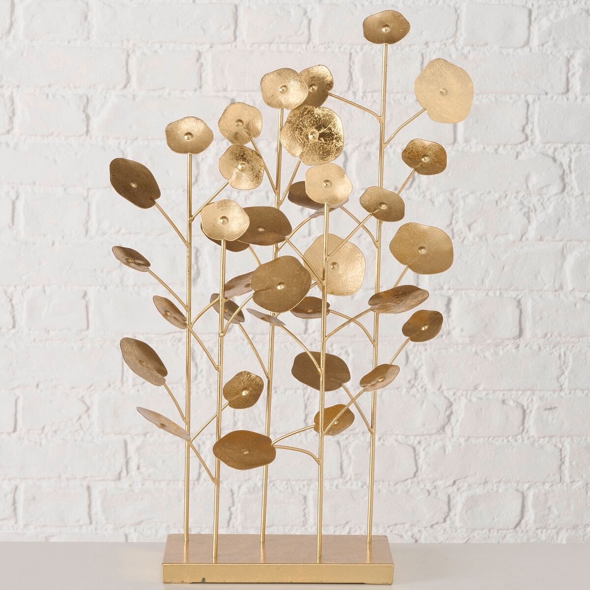 GOODproduct Objet décoratif »1 Stück, Blattform antikgoldfarben, hochwertige Lackierung« fabrication artisanale avec peinture de haute qualité