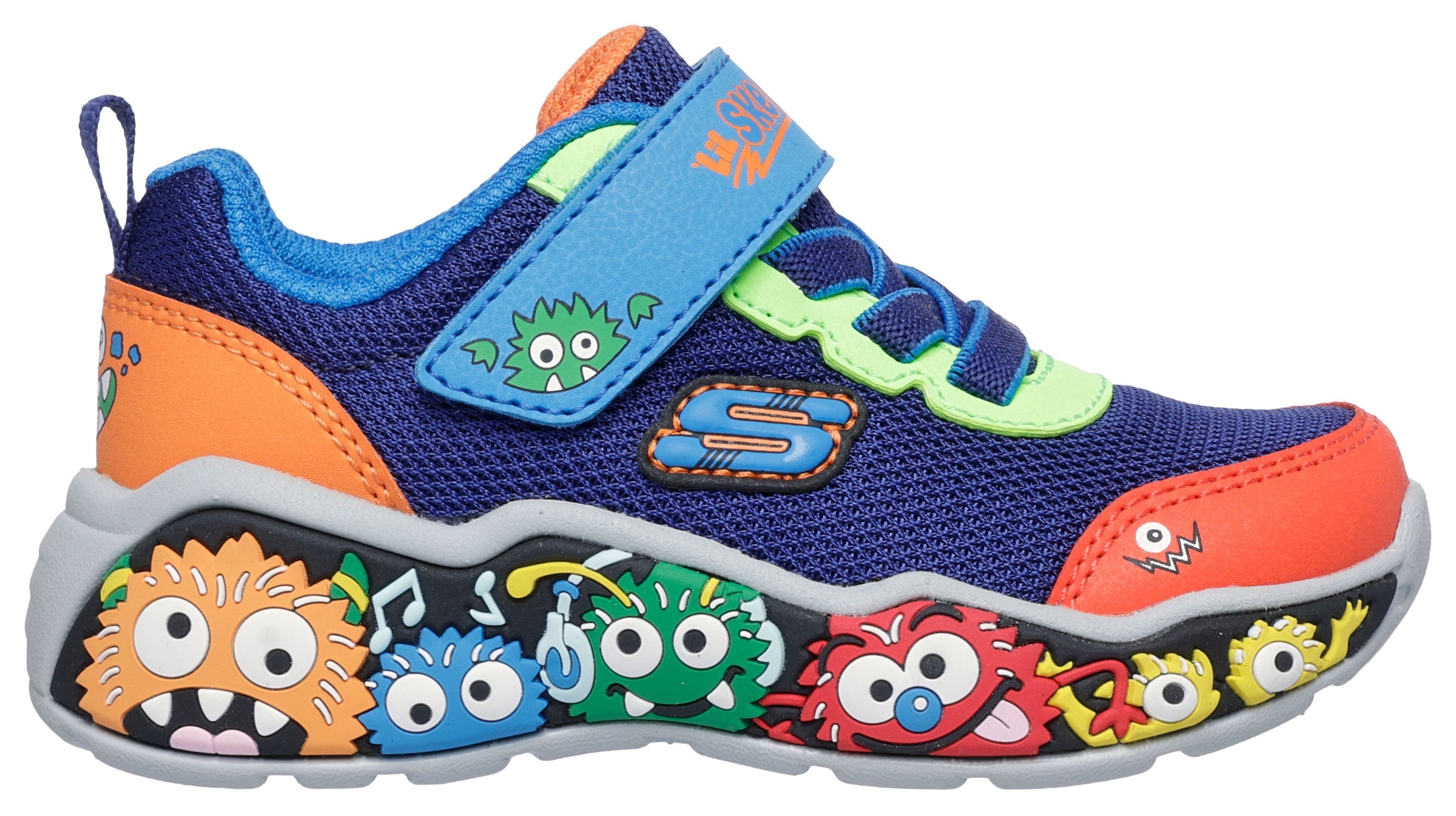 Skechers Lauflernschuh »PLAY SCENE«  Freizeitschuh mit bedruckter Sohle, Grössenschablone zum Download