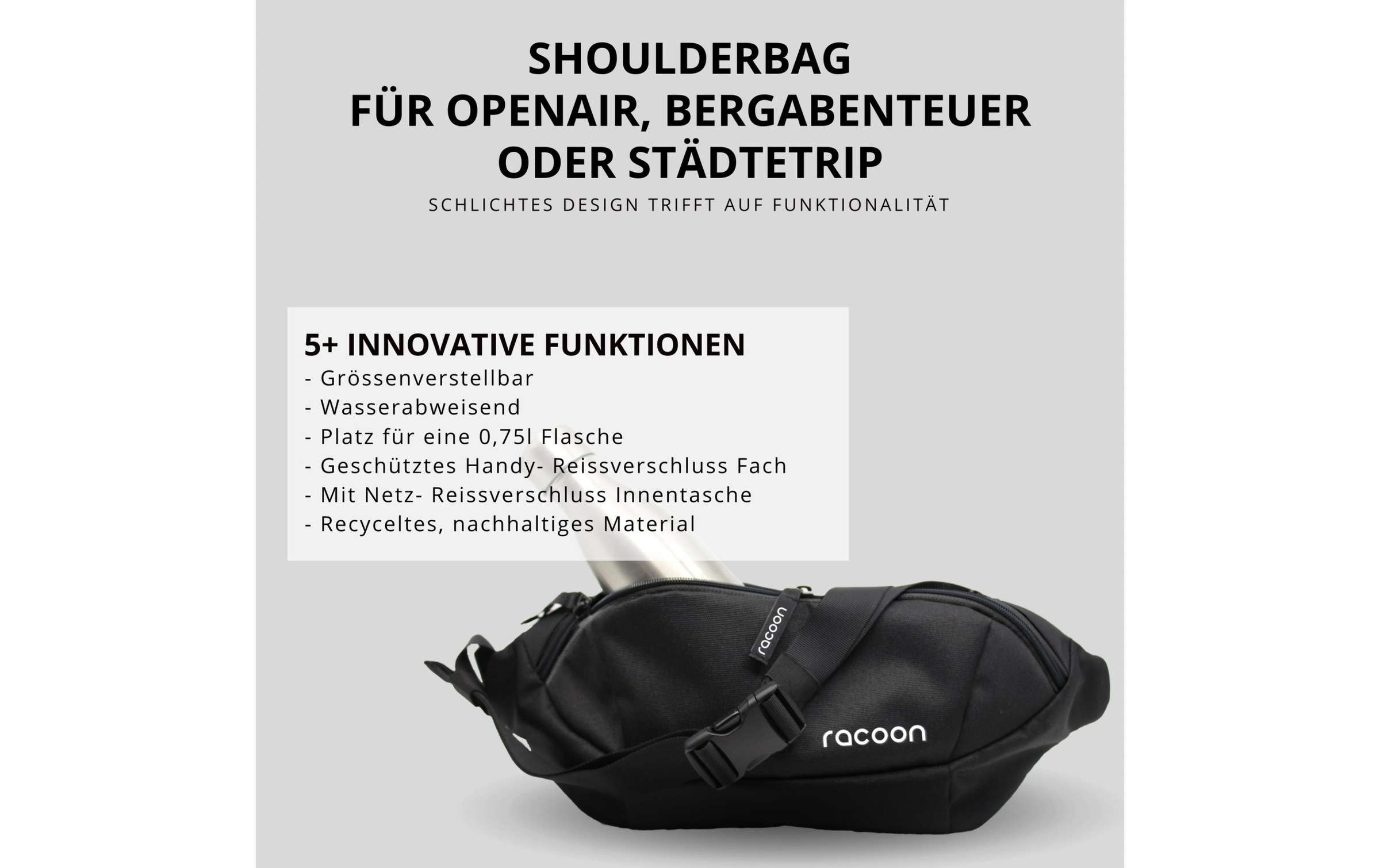   Bauchtasche »Racoon Stone« Schultertasche