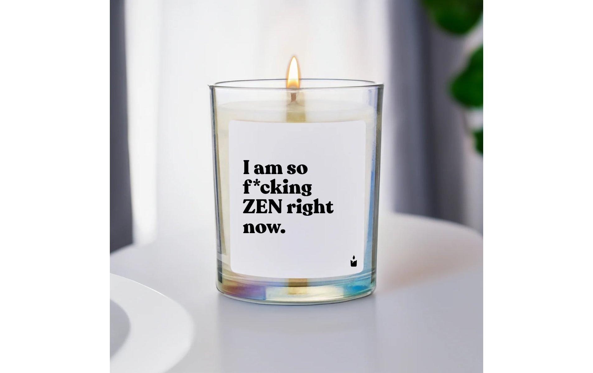   Bougie parfumée »ChattyCandles I am so f*cking zen right now 6,7 x 8 cm«