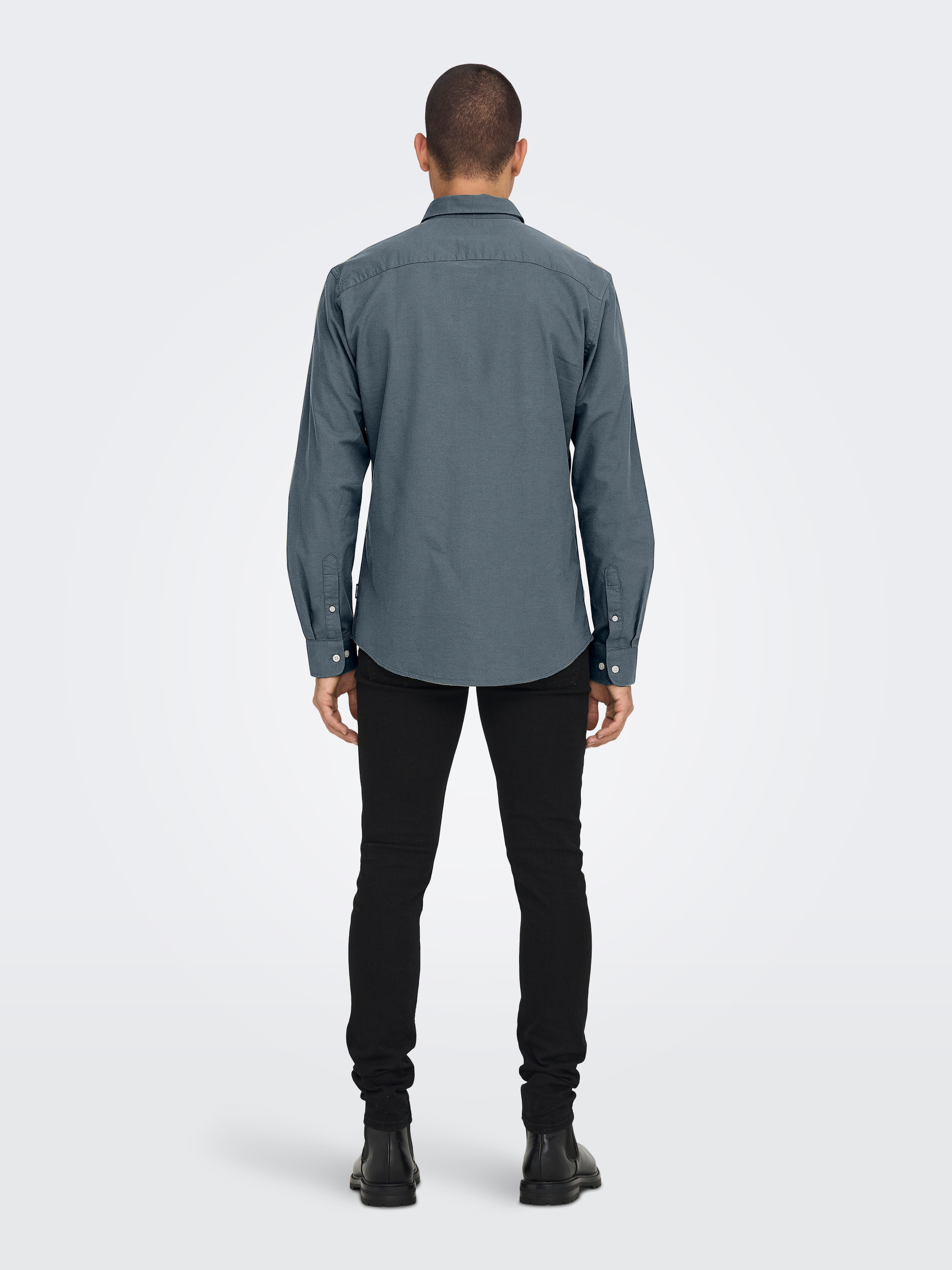 ONLY & SONS Langarmhemd »ONSALVARO SLIM LS OXFORD SHIRT NOOS«