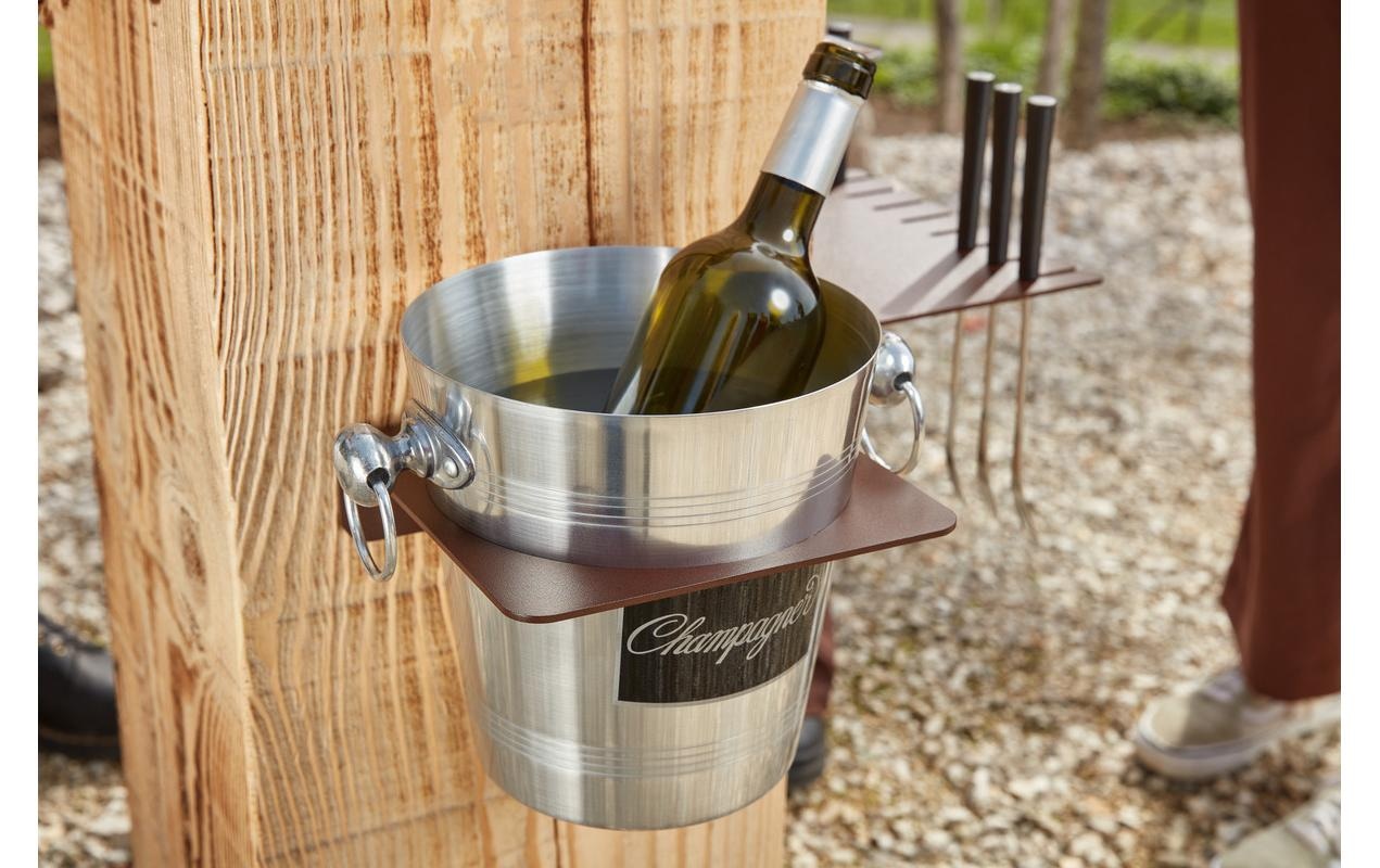 Nouvel Wein- und Sektkühler »Alu, 20 x 20 x 21 cm«