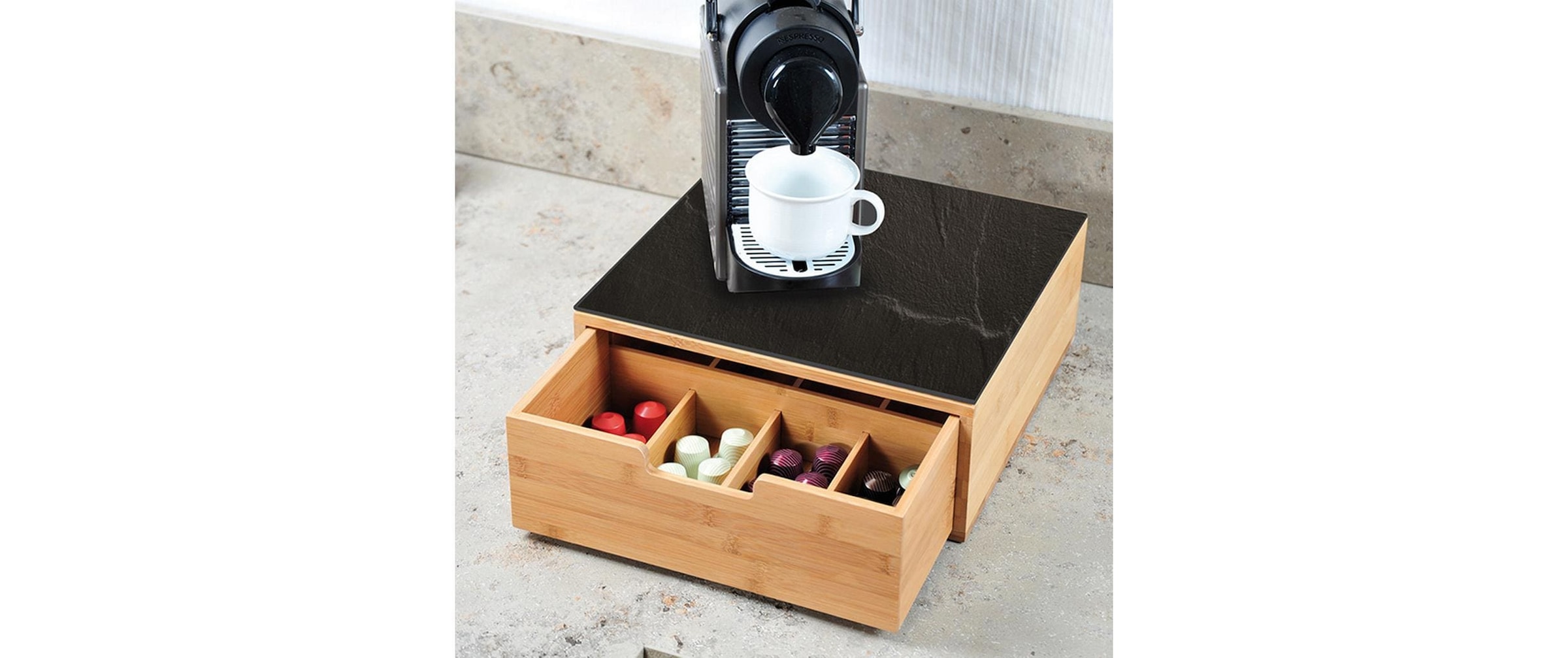 KESPER® Teebox »Schubladenbox« für Kaffeekapseln oder Teebeutel