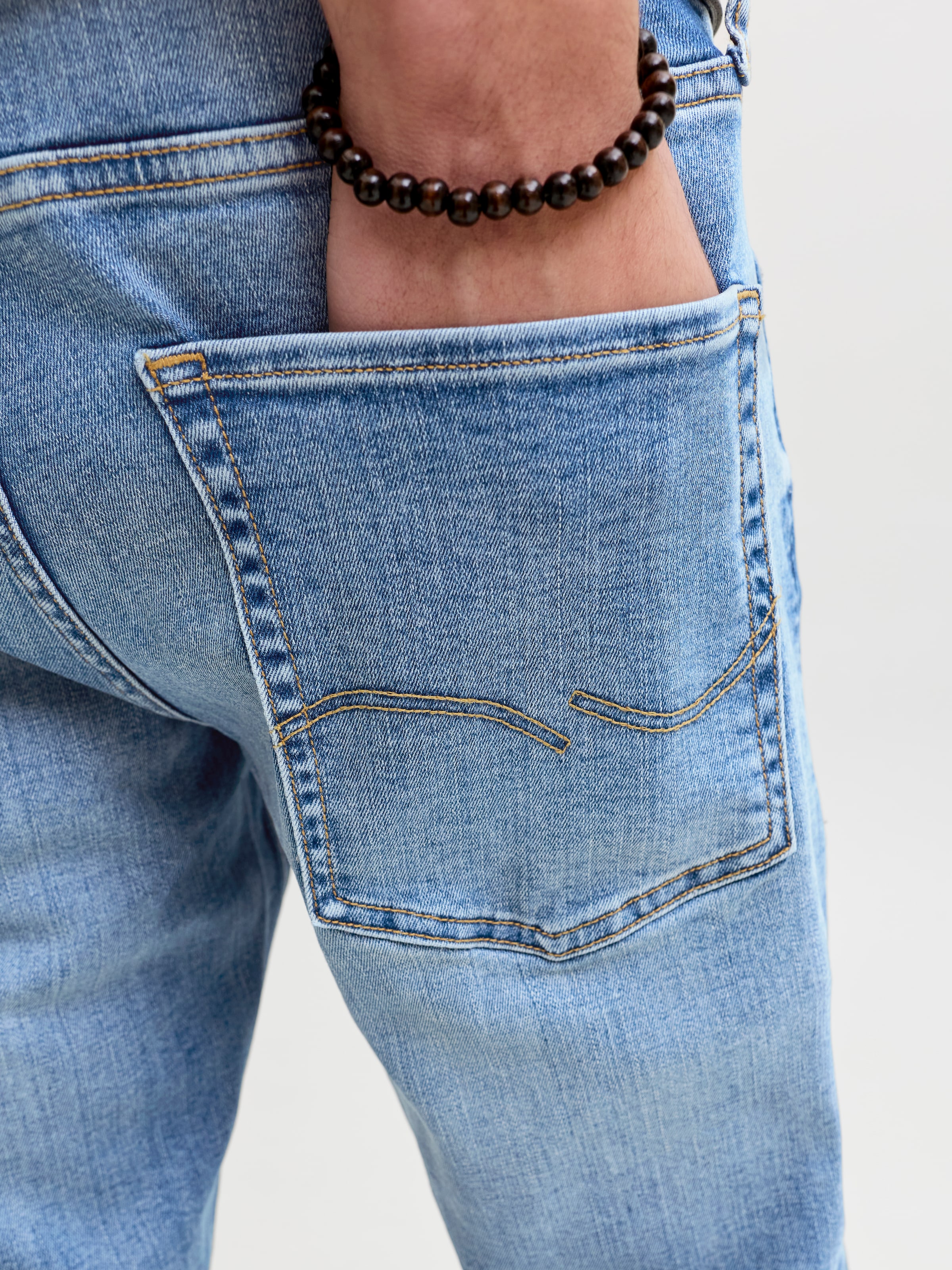 Jack & Jones Jeans taille basse mit Five-Pocket-Design