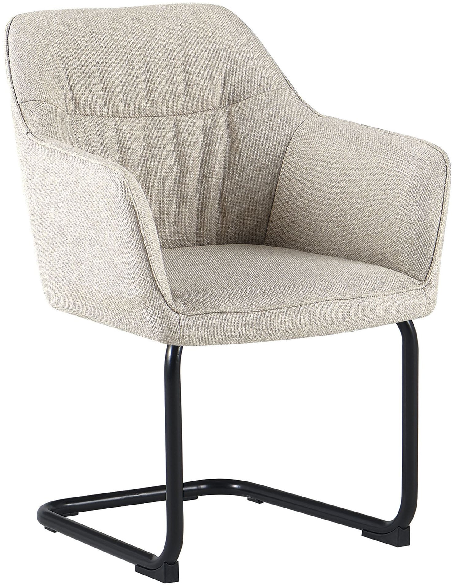 GOODproduct Chaise cantilever »Elba« (Set) 2 cuisgemütlicher Stuhl / Sessel, 180 Grad drehbar, Auto Return, Webstoff