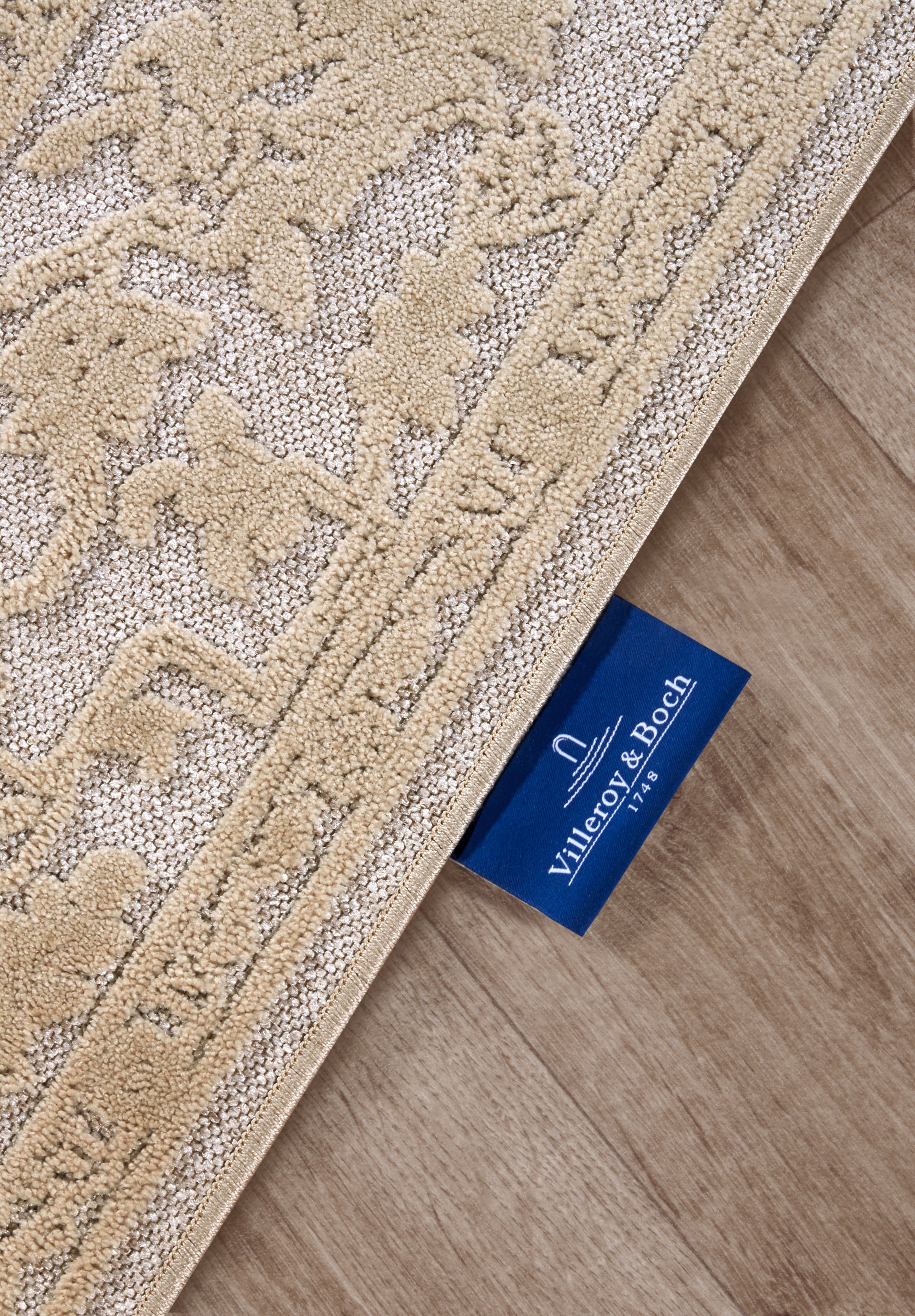 Villeroy & Boch Teppich »Ambroise« rechteckig 5,5 mm Höhe Wohnzimmer, Schlafzimmer, Modern, Hoch-Tief Effekt, Flur