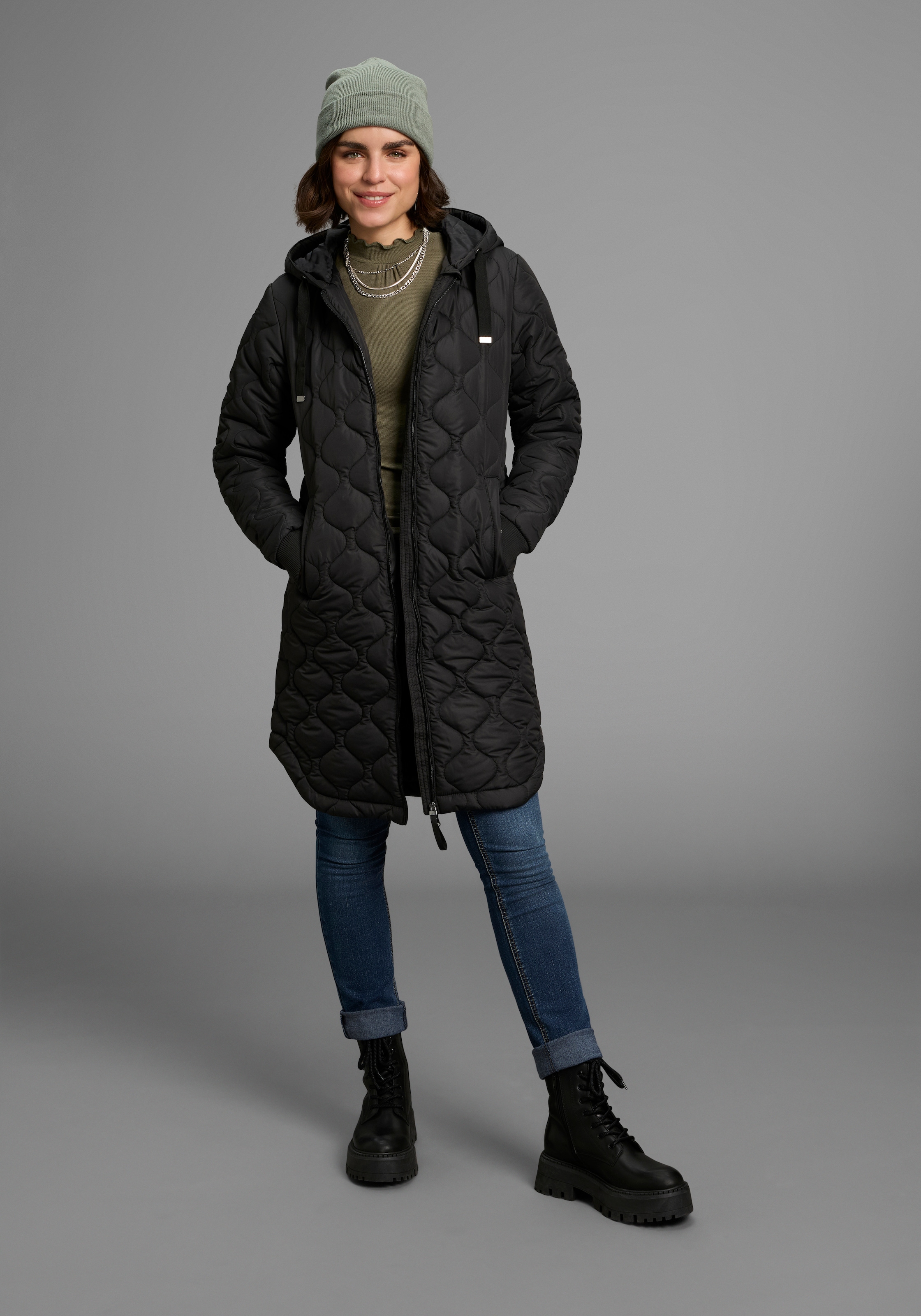 Laura Scott Manteau matelassé mit modischem Steppmuster