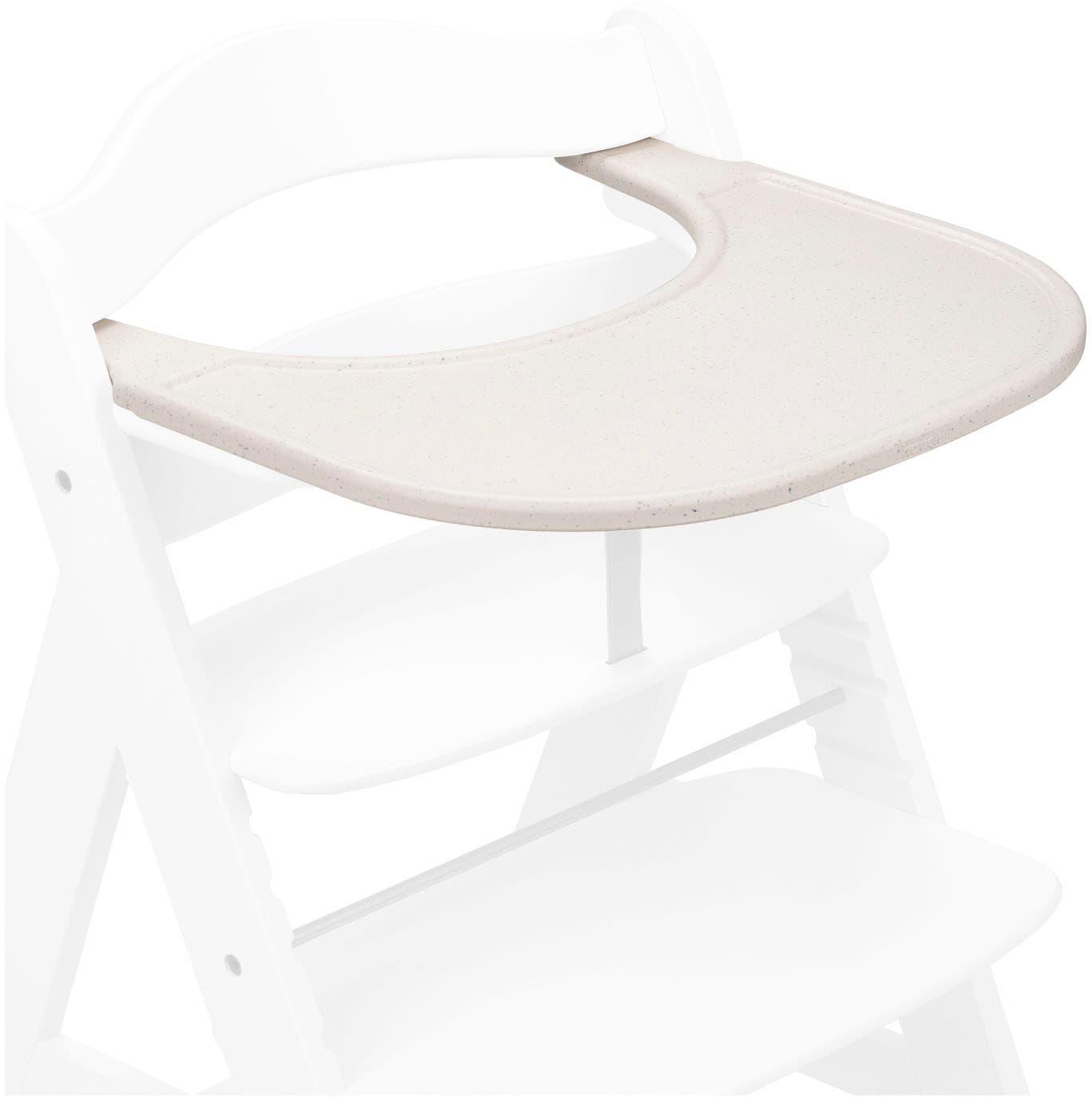 Hauck Hochstuhltablett »Alpha Click Tray, Speckle Beige« aus recyceltem Material