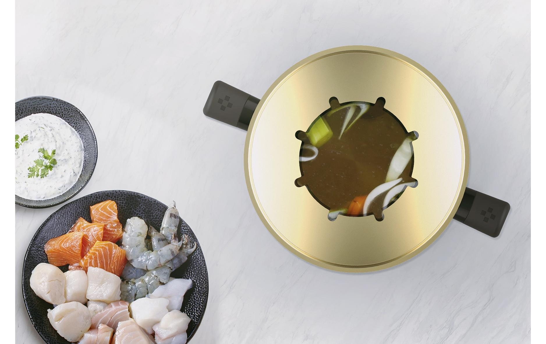 Stöckli Fondue »Fondue-Set Steel Pot Emotion BL 9 Teile«