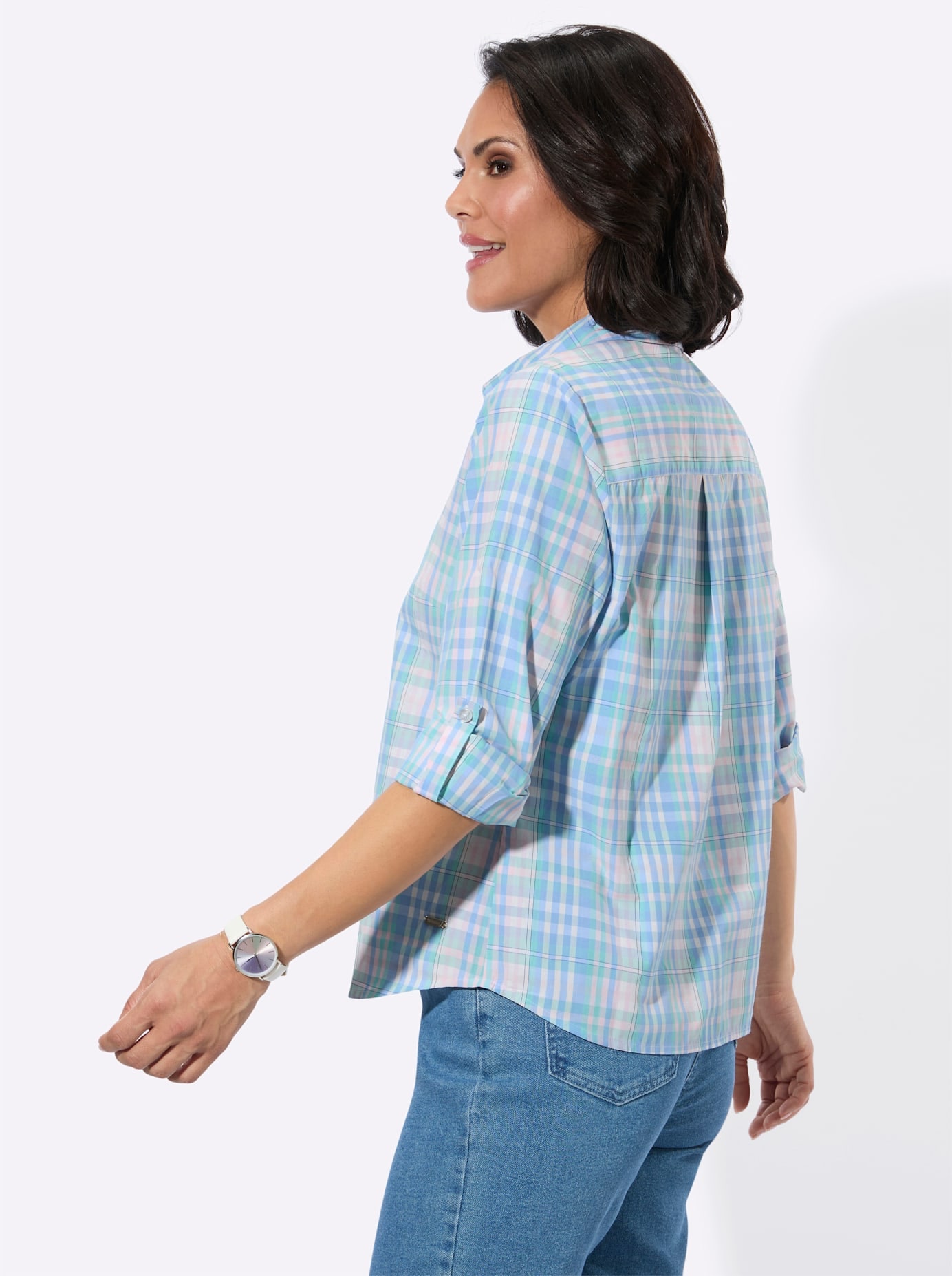 Casual Looks Blouse à carreaux