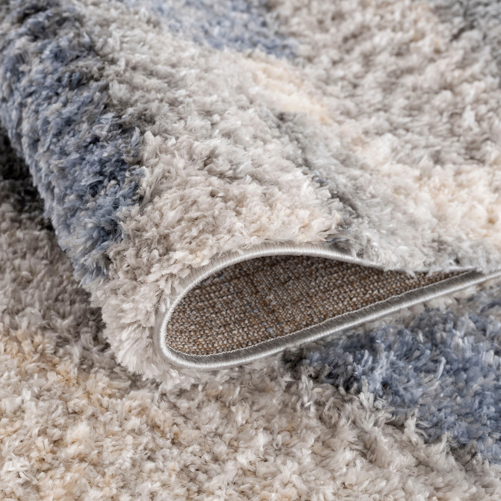 Sanat Hochflor-Teppich »Versay 1506« rechteckig 45 mm Höhe Wohnzimmer, Langflor, Shaggy Teppich