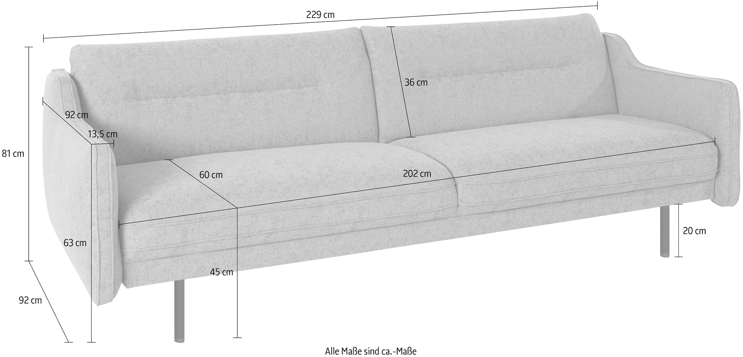 GOODproduct 2,5-Sitzer »Nordfyn« edles Design in 3 Bezugsqualitäten, Design by Morten Georgsen