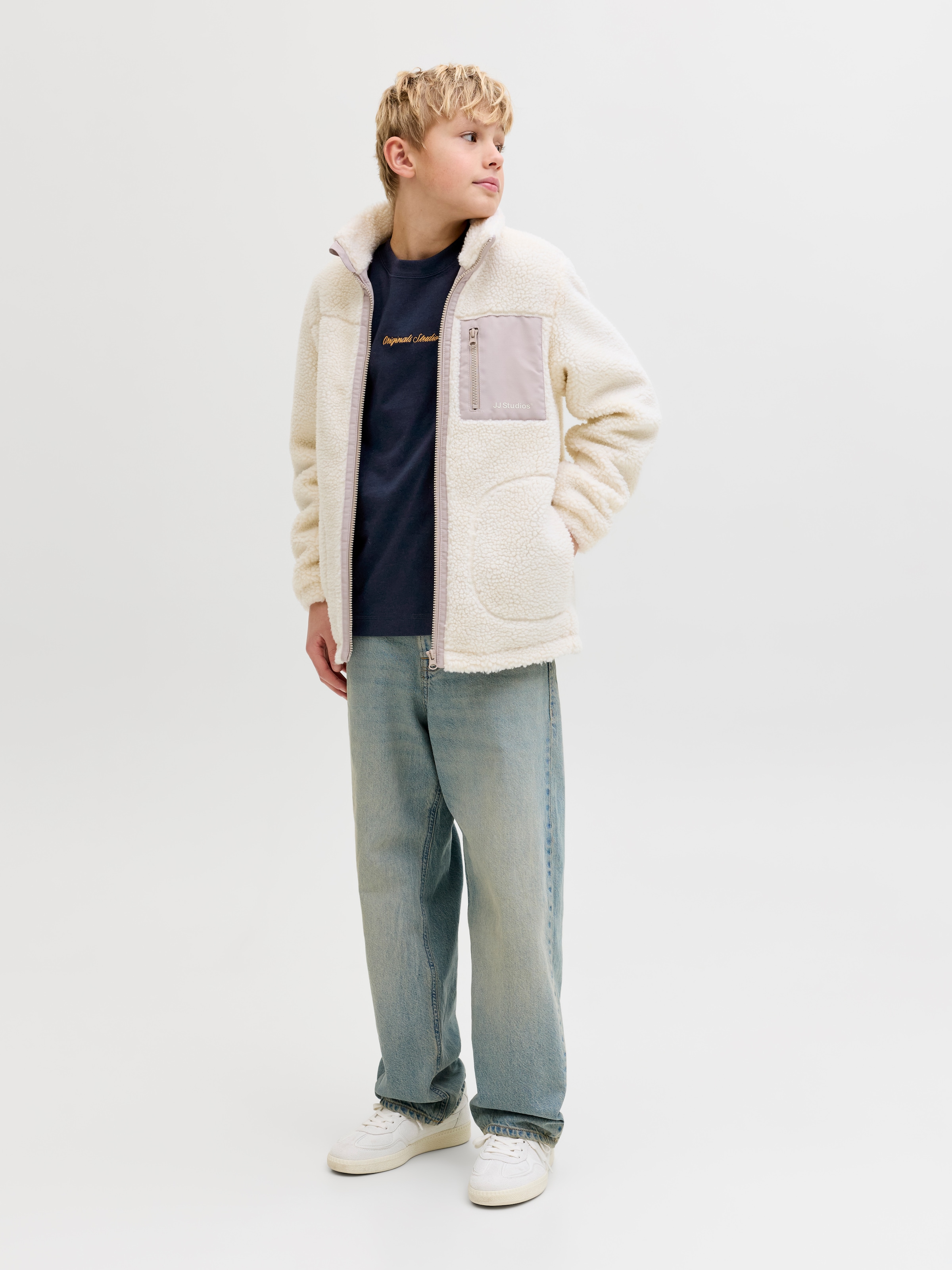 Jack & Jones Junior T-Shirt »JORNORREBRO EMB TEE SS CN NOOS JNR« Baumwolle, relaxed fit, Kurzarm