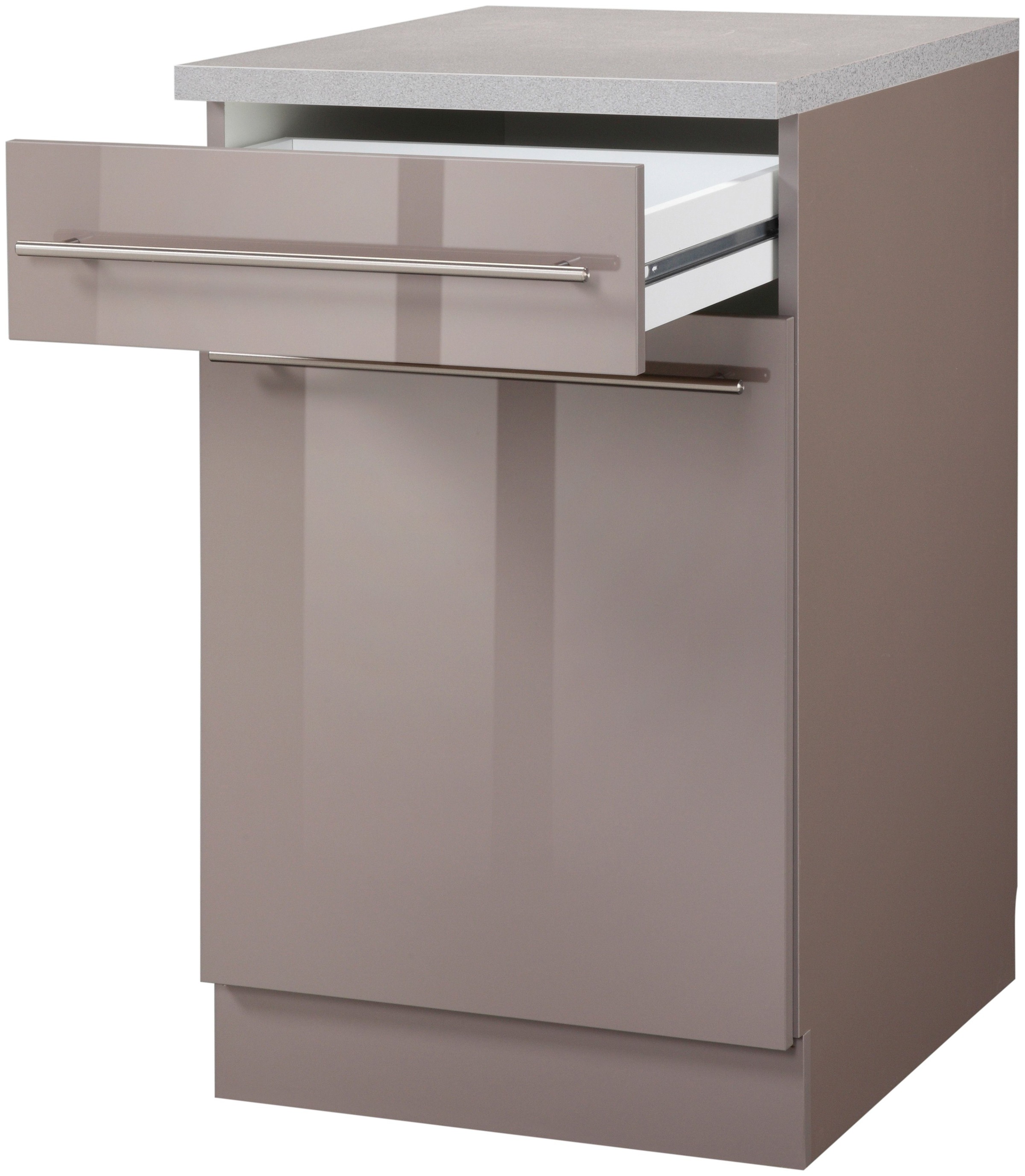 wiho Küchen Armoire basse »Chicago« 60 cm de large, 1 tiroir et 1 porte