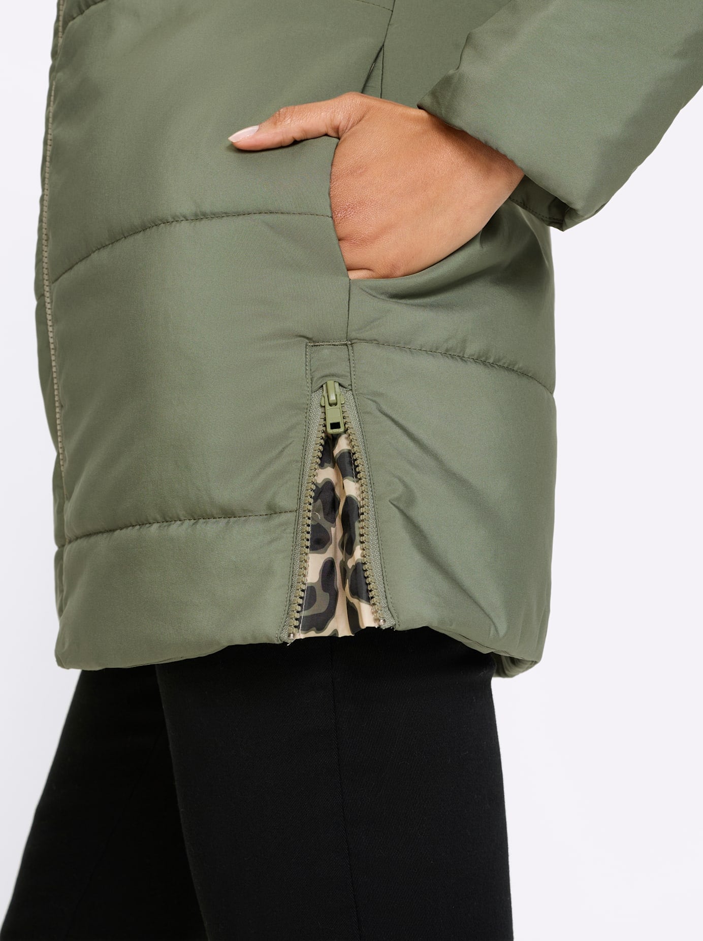 Classic Basics Steppjacke mit Kapuze