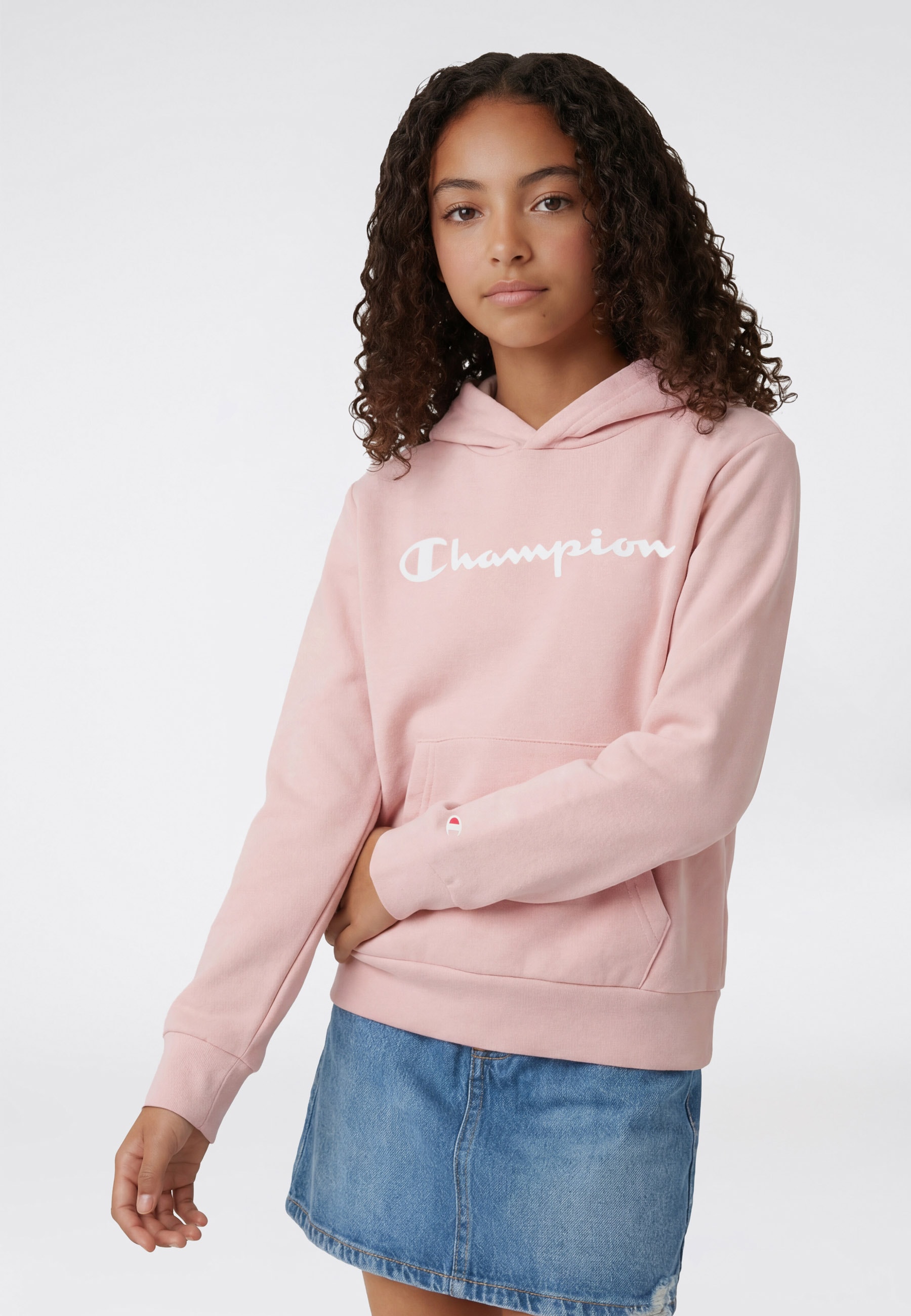 Champion Sweat à capuche »ICONS CONTRAST Terry Hoodie«, avec capuche, manches longues, en coton et polyester
