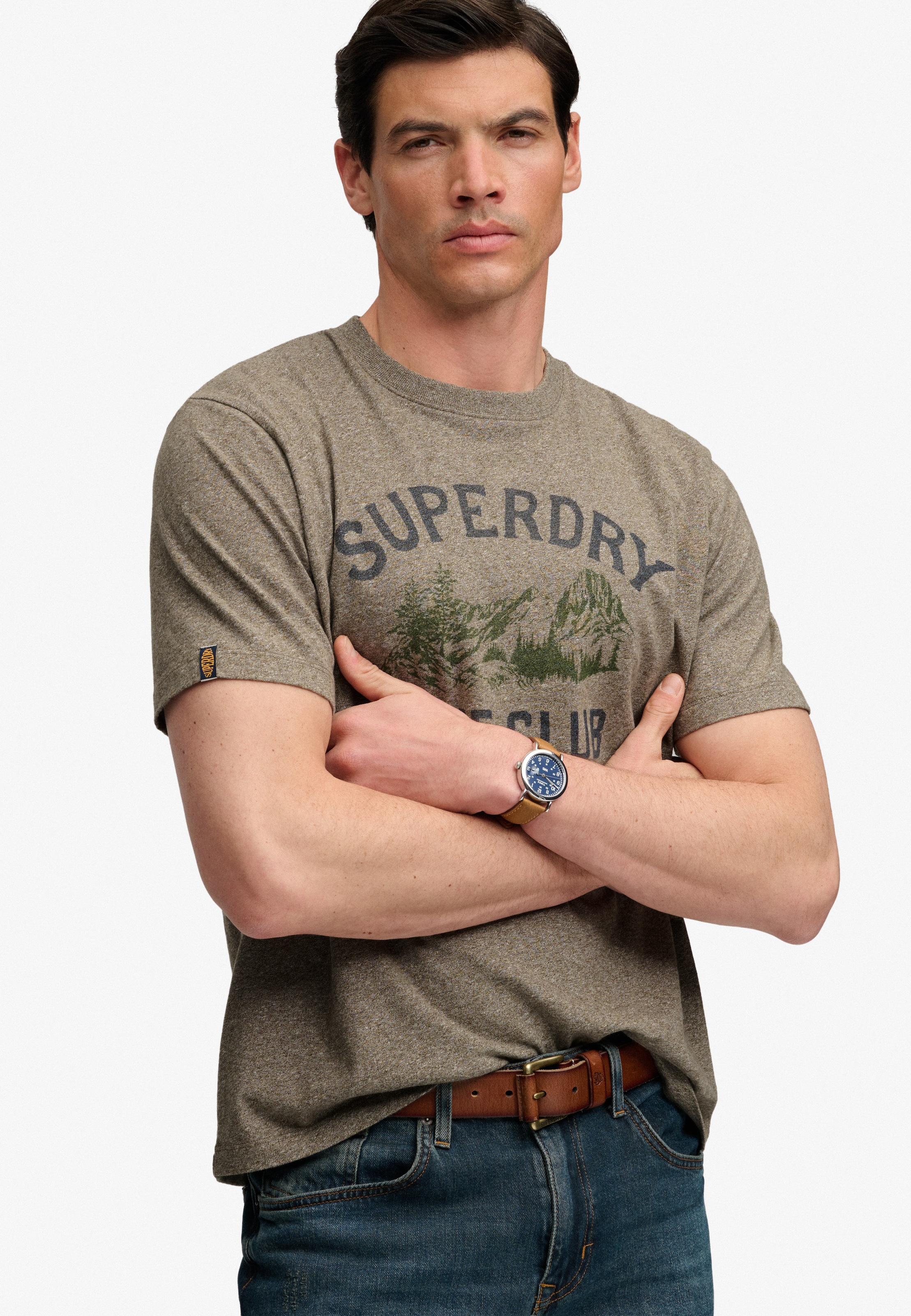 Superdry Shirt à col rond »WILD FRONTIER RLXD TEE« Baumwolle, loose fit