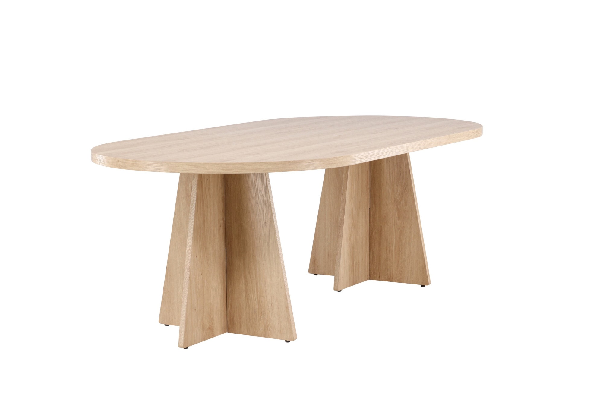 Venture Home Esstisch »Bootcut, rechteckiger Esstisch 230 × 115 cm in warmer Naturoptik« Esszimmertisch, MDF, 3D-Papier, rechteckig, geräumig, einladend