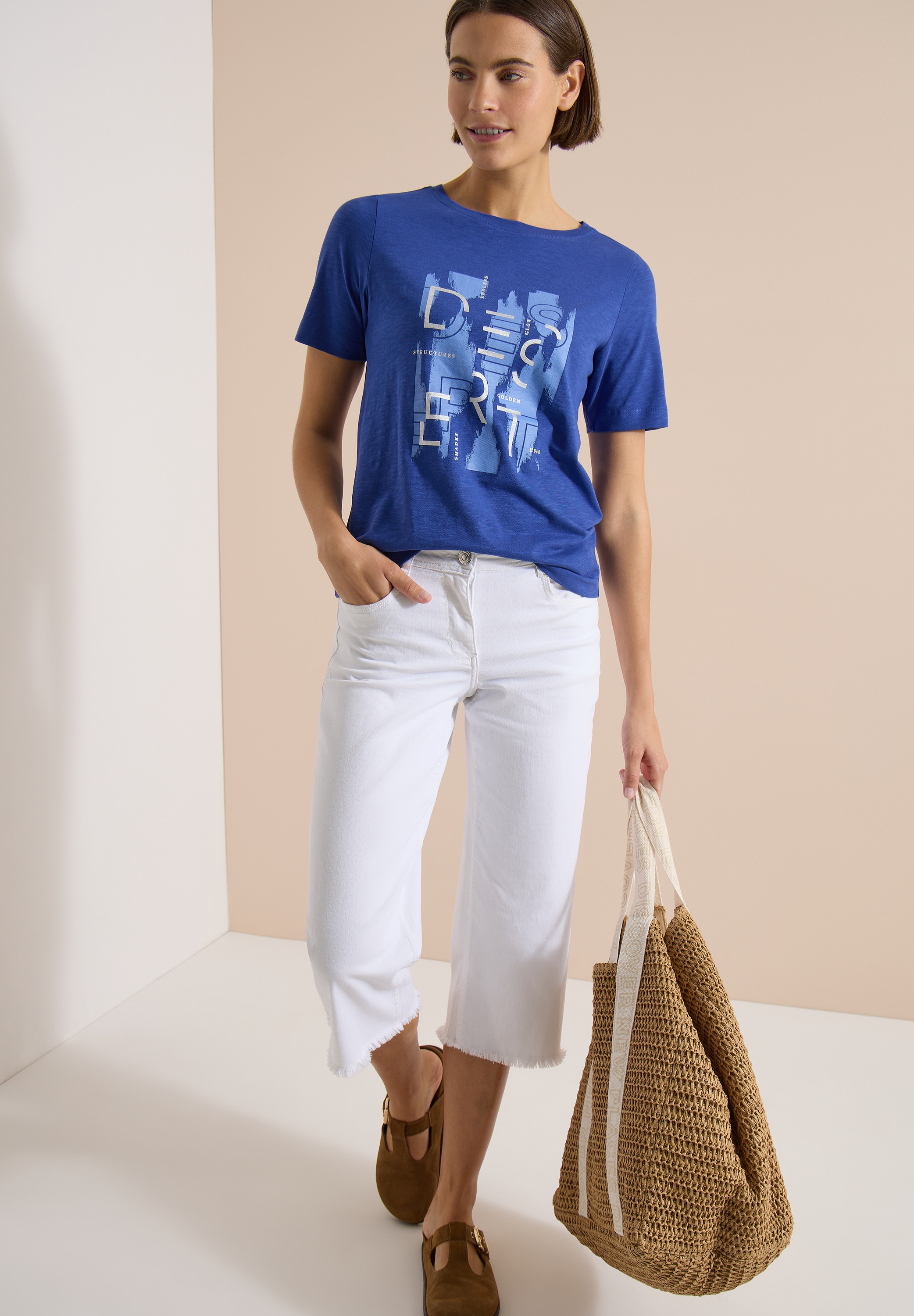 Cecil T-shirt à manches courtes T-shirt d'été avec imprimé