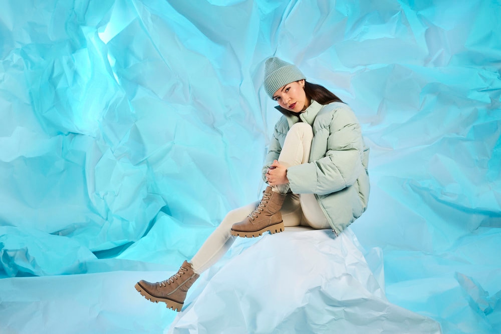 Rieker Winterstiefelette  , Winterboots, Schnürboots, Profilsohle, mit Innenreissverschluss