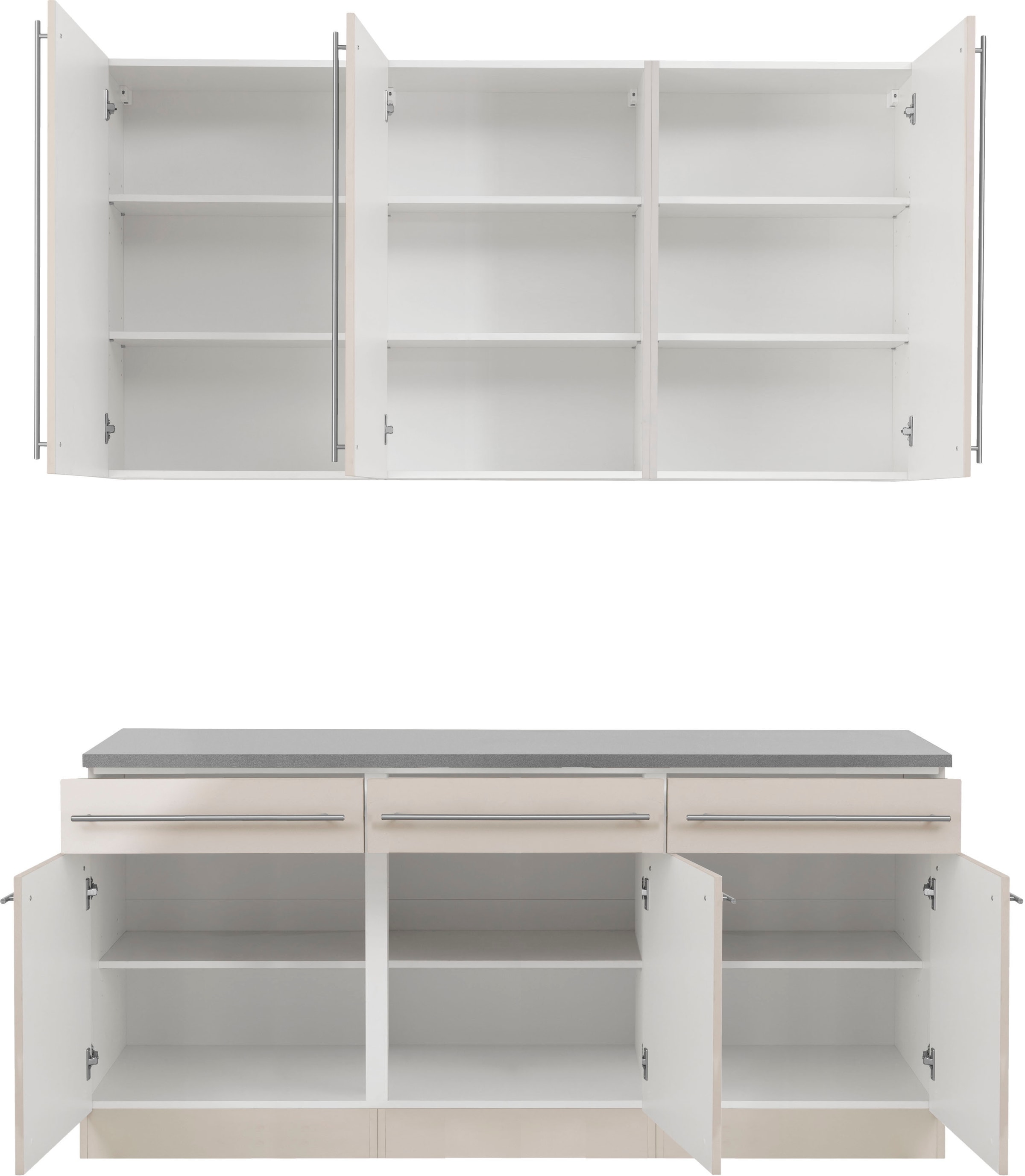 wiho Küchen Küche »Chicago« ohne E-Geräte, Breite 180 cm