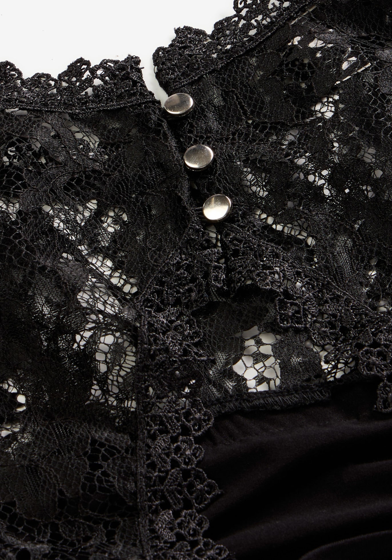 bonprix Haut de chemise 1 ajusté, avec détails en dentelle, fermeture raffinée au dos