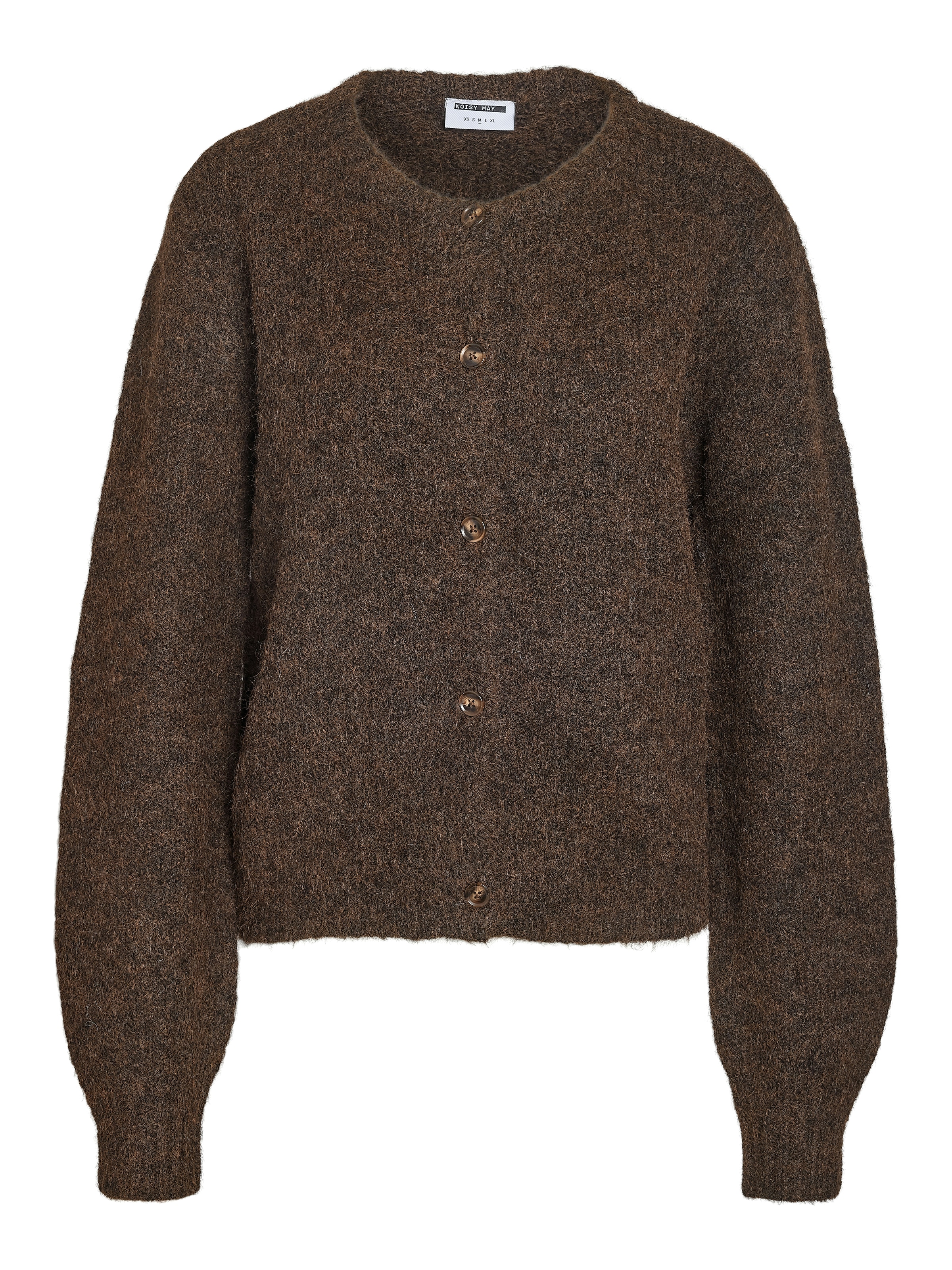 Noisy may Veste en tricot »NMSUTTON L/S O-NECK KNIT CARDI NOOS« Materialmix, relaxed fit
