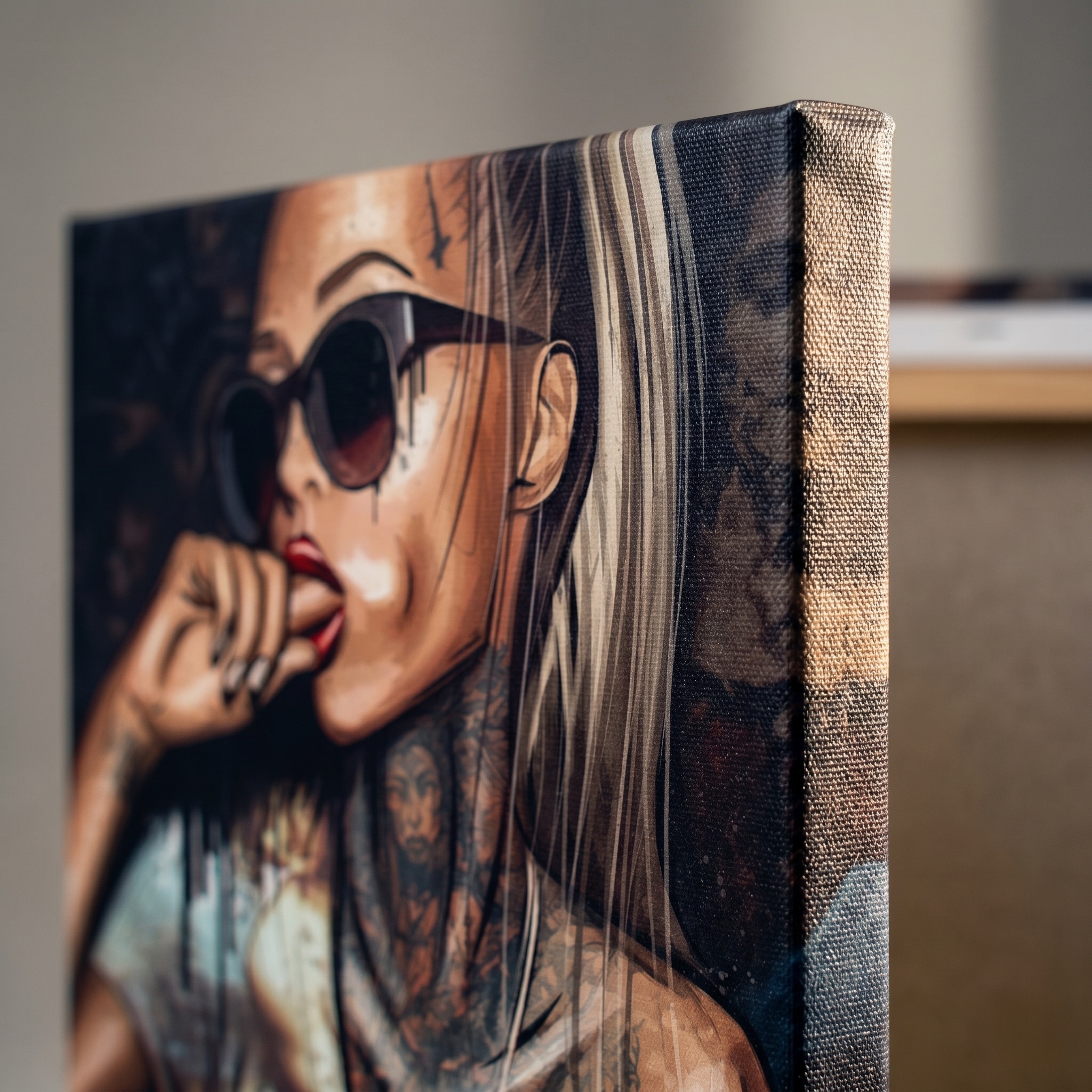 Affengeilebilder Leinwandbild »Affengeil Abstrakt by Juliano de Araujo auf Keilrahmen gespannt« 1 Stk. tlg. Kunstdruck Wandbild Bild in verschiedenen Formaten