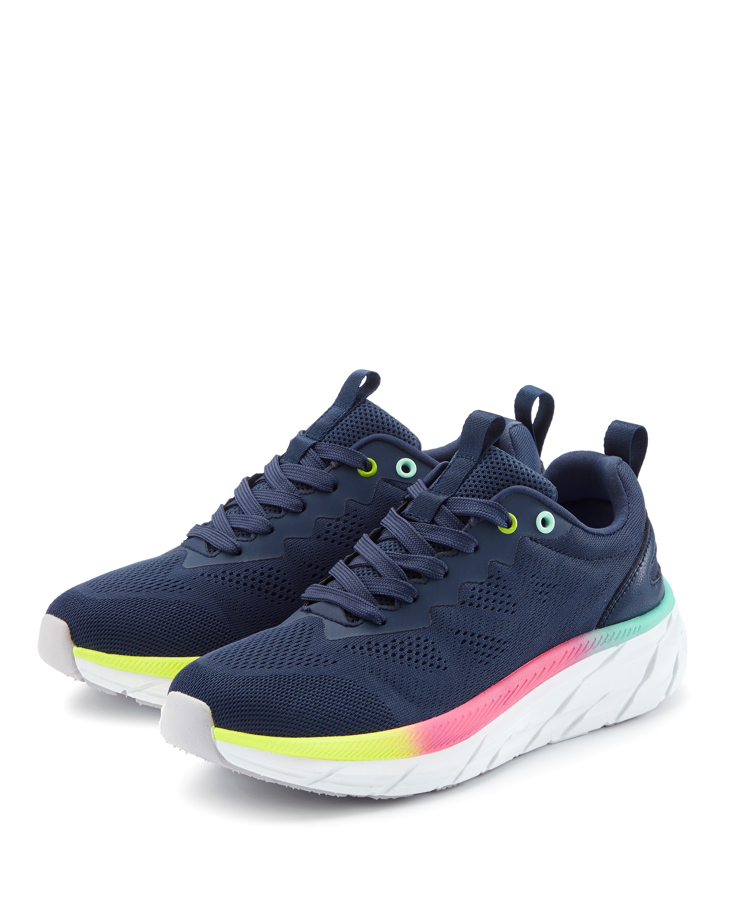 LASCANA Sneaker »Halbschuh, Turnschuh, Freizeitschuh,«  NEU mit modischen Farbdetails, Chunky Sohle & Mesh-Optik VEGAN