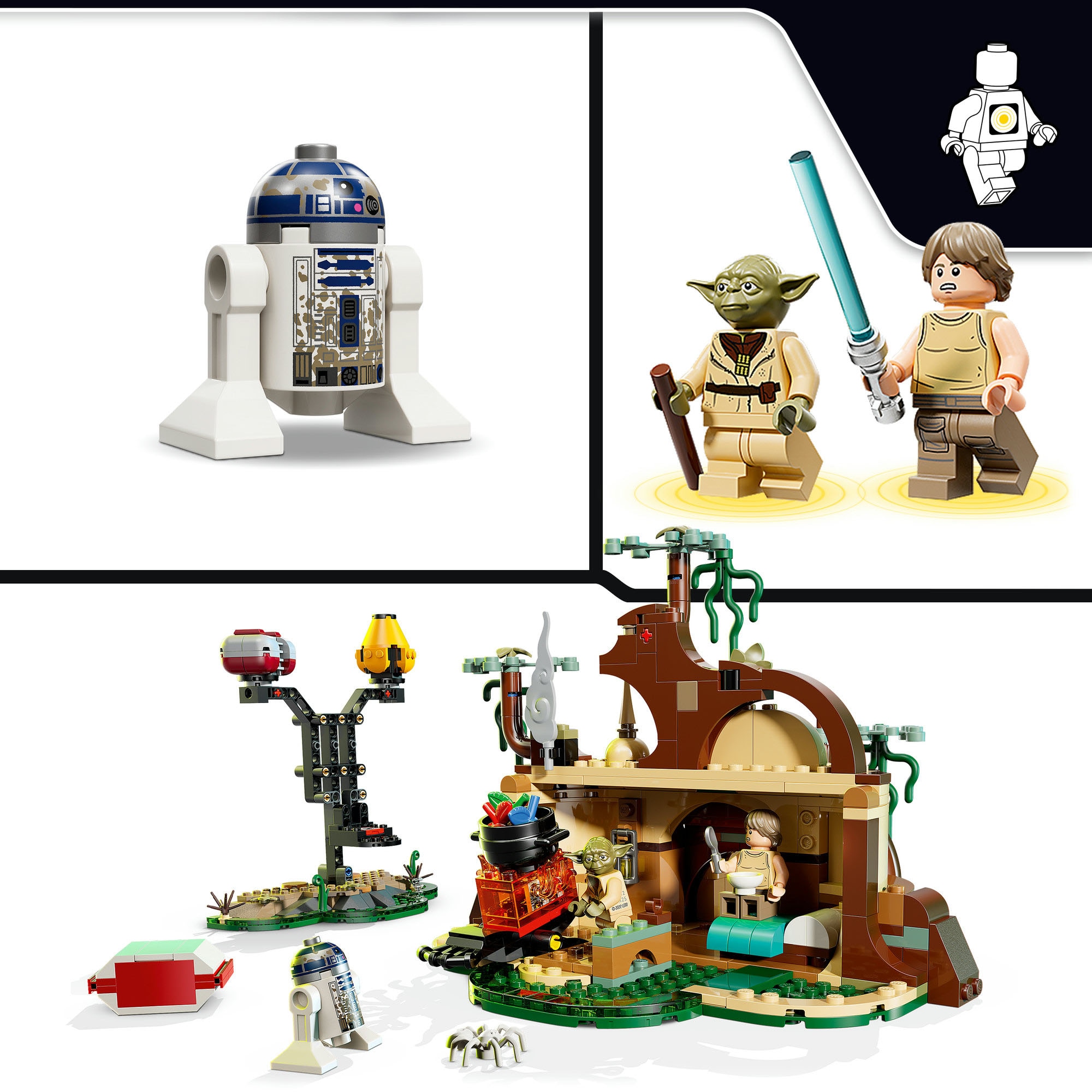 LEGO® Pions de construction »SMART Play: Jedi-Training an Yodas Hütte (75422), LEGO Star Wars ™« Mit SMART Brick kombatibel (nicht im Lieferumfang enthalten)
