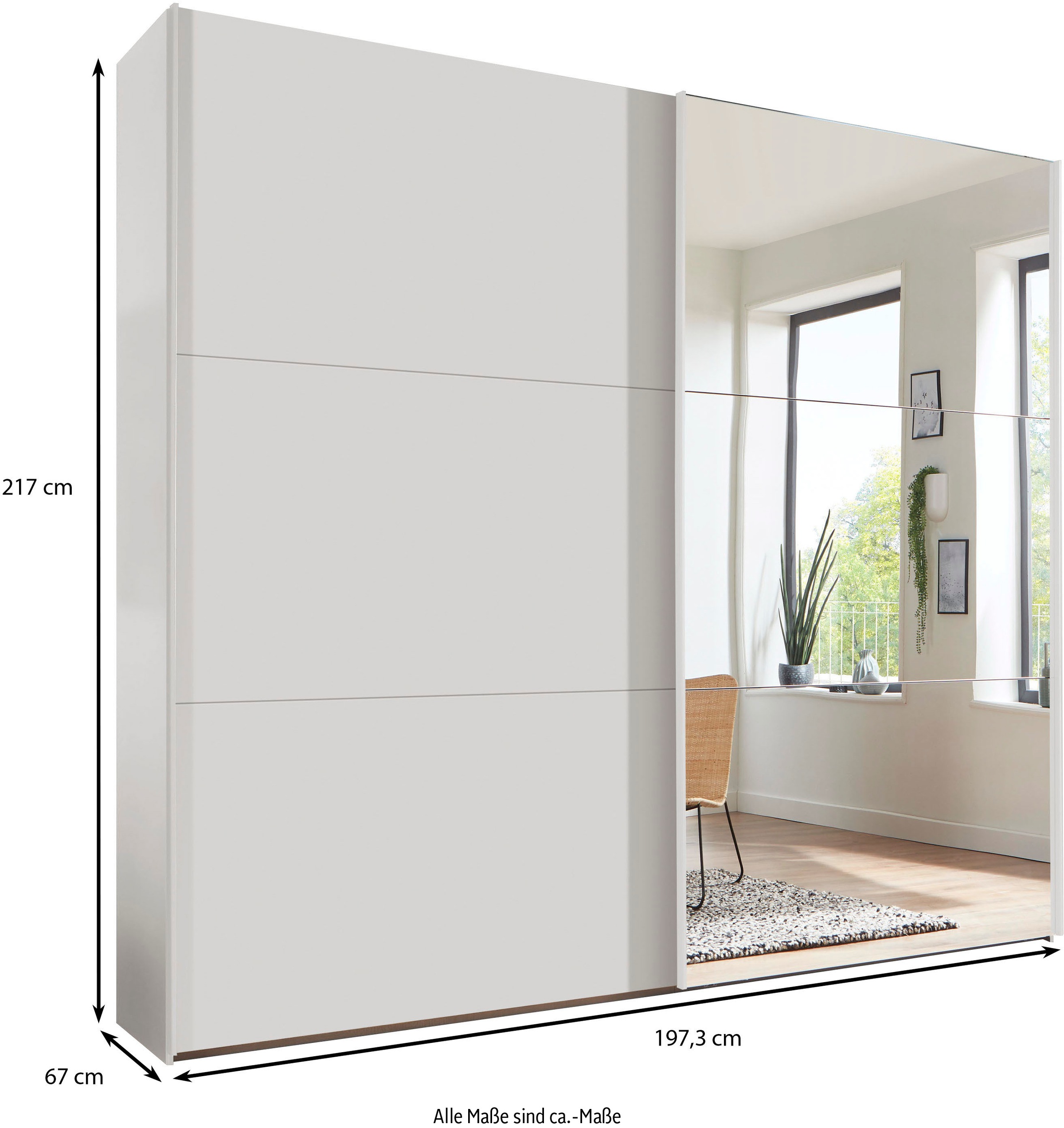 WIEMANN Armoire à portes coulissantes »Korfu« hochwertige Beschläge