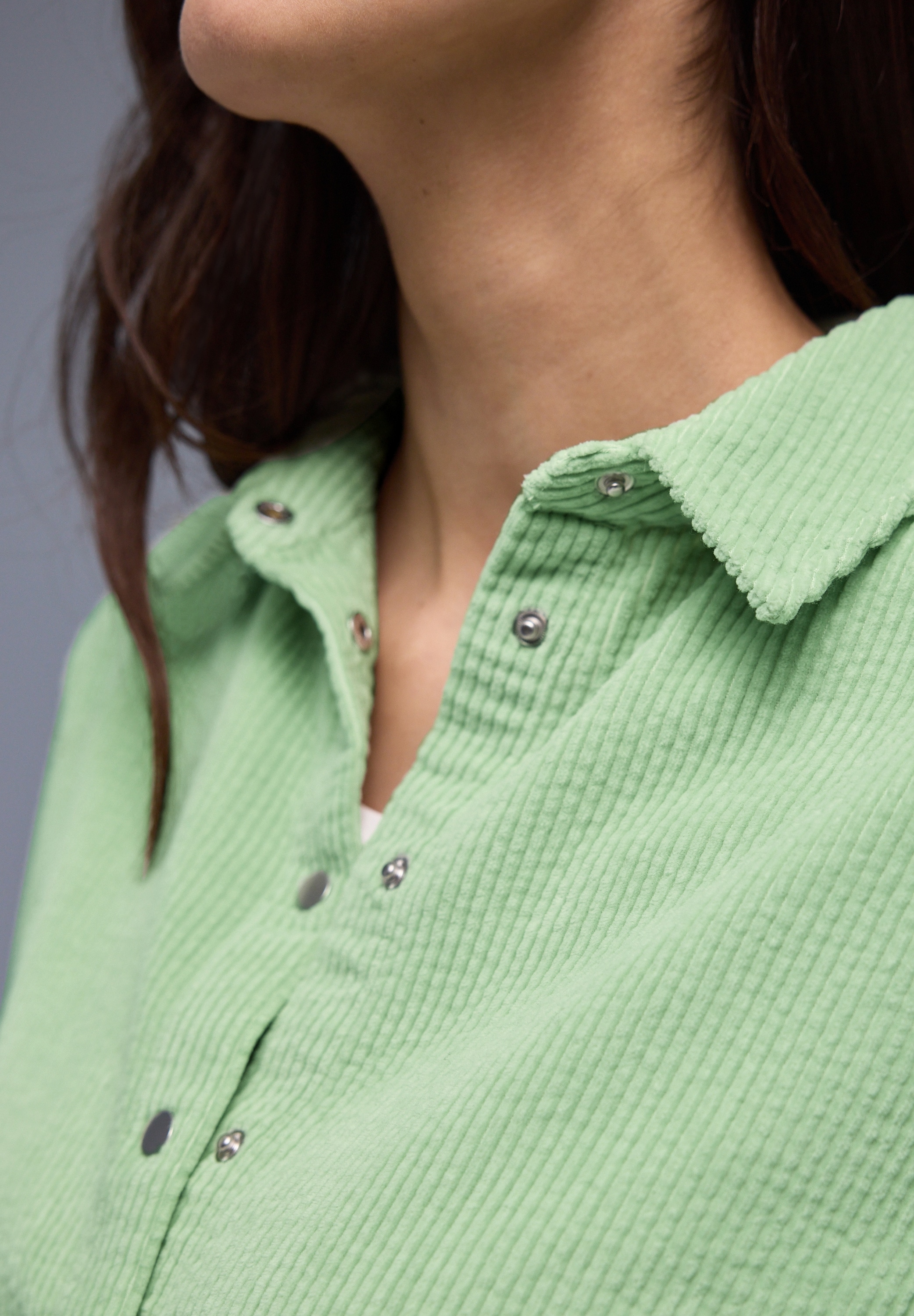 STREET ONE Blouse à manches longues in Cord-Qualität