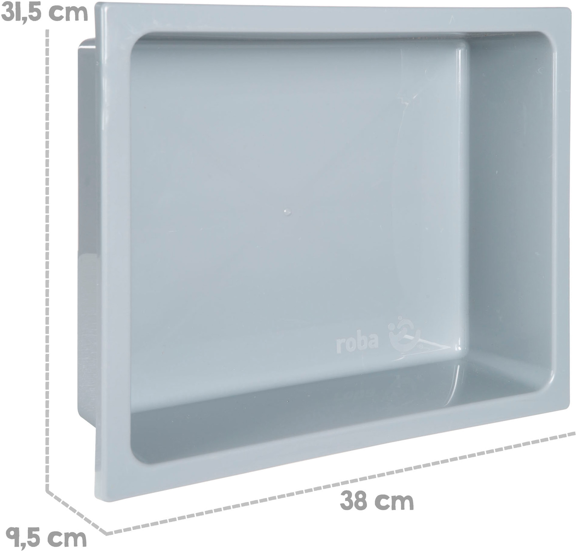roba® Bac à sable »117 x 118 x 54 cm, mit Matschküche, grau« FSC® - schützt Wald