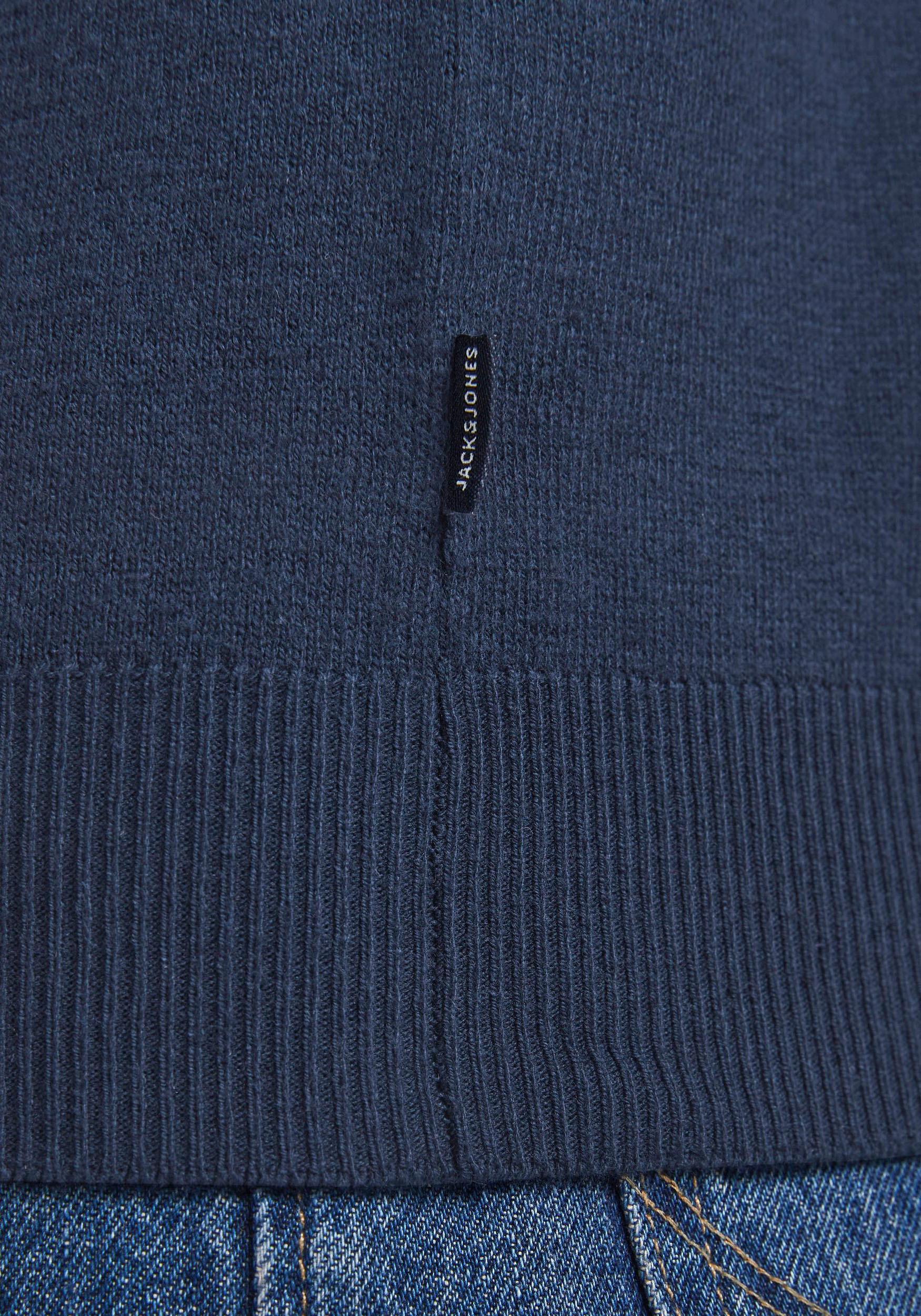 Jack &amp; Jones Strickpullover »EMIL KNIT HALF ZIP« mit kurzem Reissverschluss im Troyer-Look