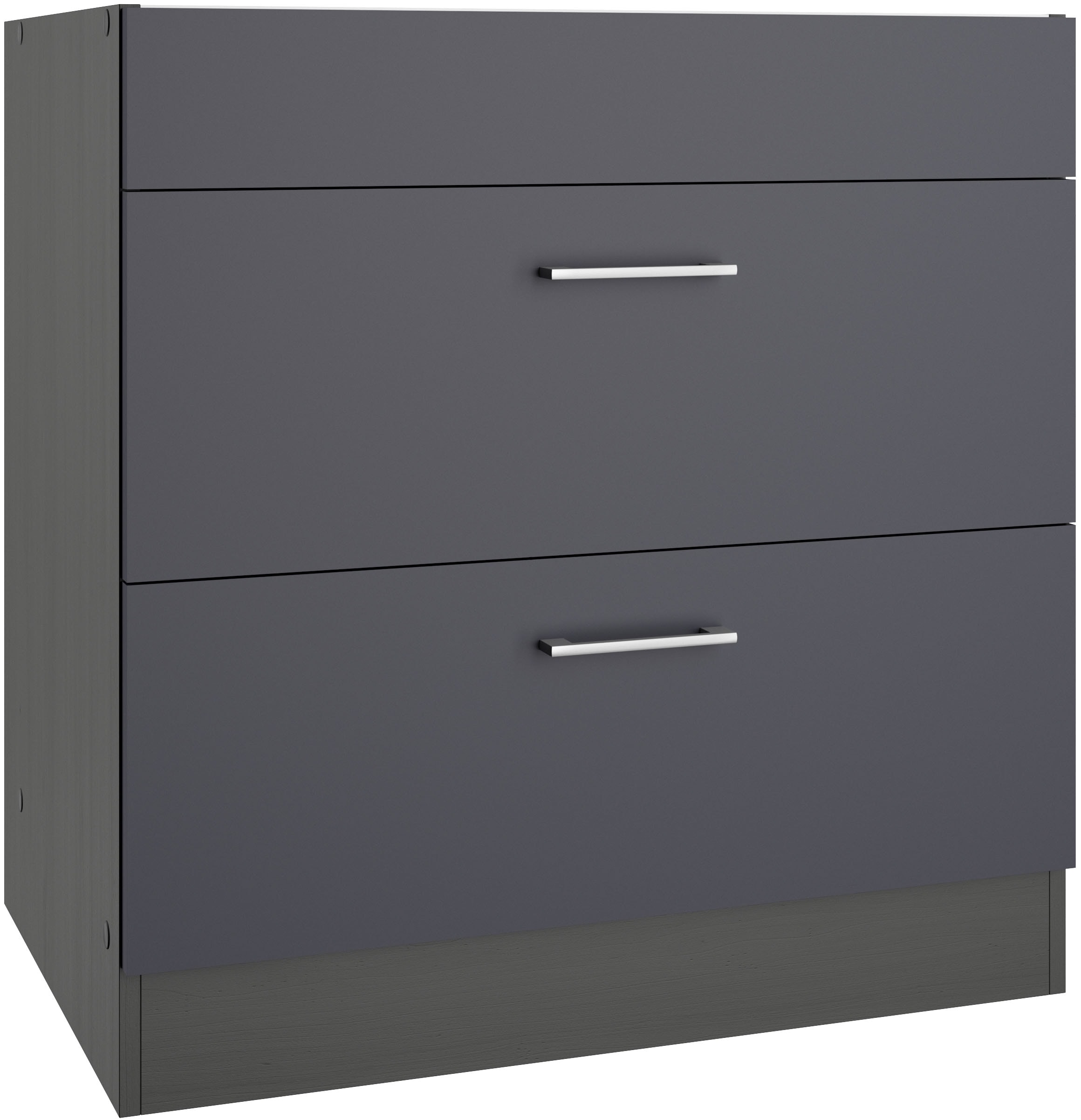 KOCHSTATION Armoire d'encastrement pour table de cuisson »KS-Milan« modification de plaque de cuisson 80 cm, façades mates ou brillantes