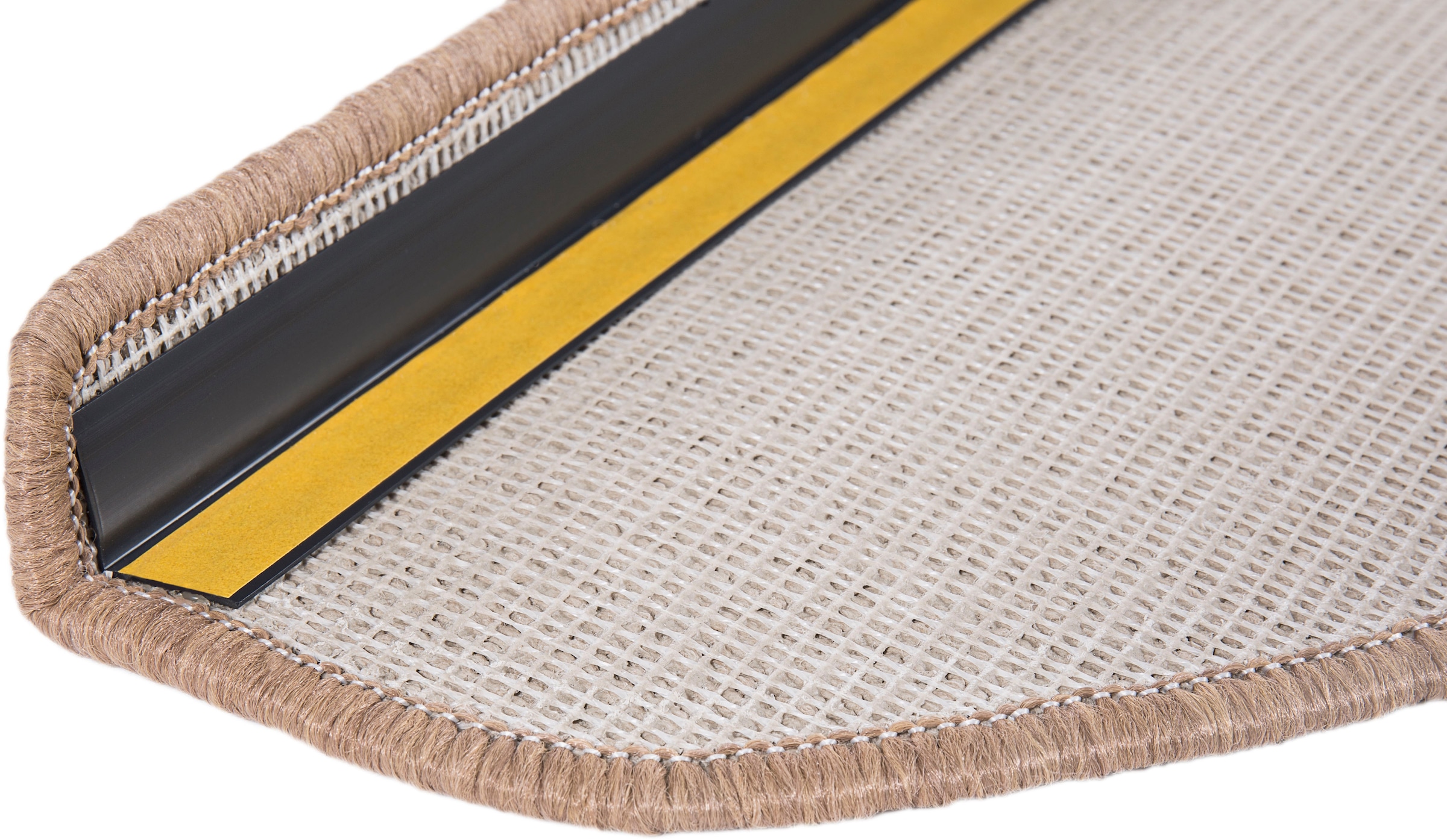 Andiamo Stufenmatte »Bob, Made in Poland« halbrund 4,5 mm Höhe melierte Schlinge, selbstklebend, Set mit 2 Stück oder 15 Stück