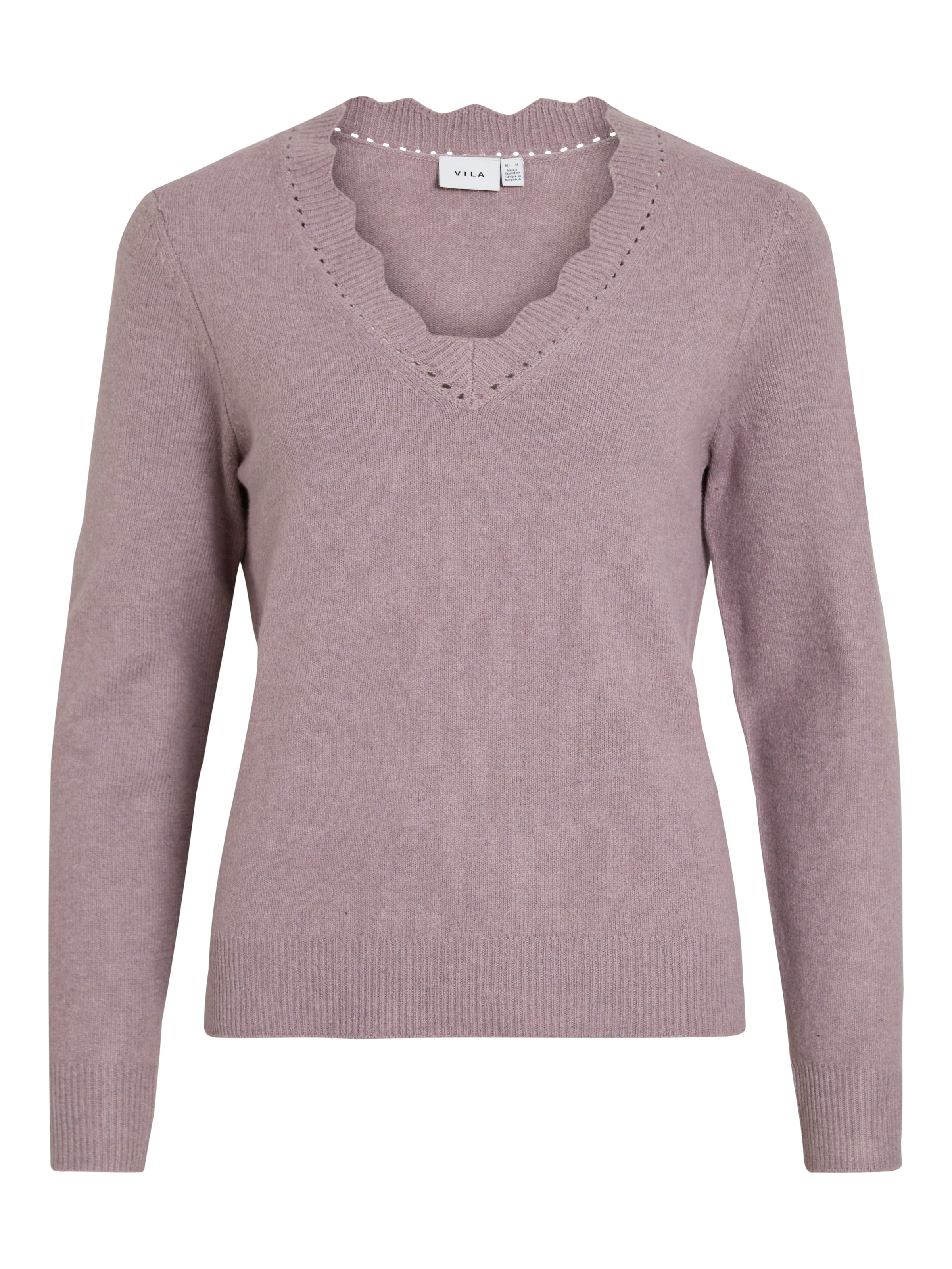 Vila Pull col V »VINIKOLINA V-NECK L/S KNIT TOP - NOOS«
