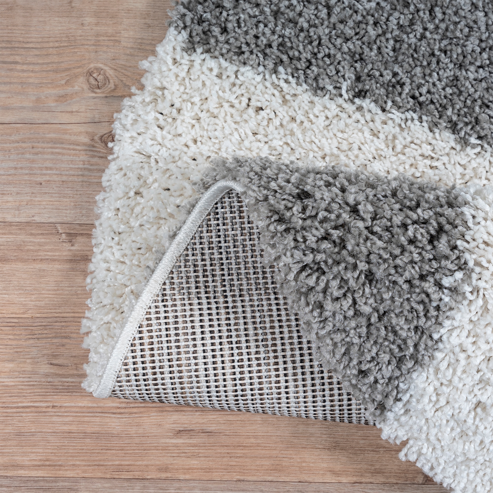 Sanat Hochflor-Teppich »Milano 1250 , auch als Läufer und in Rund« rund 30 mm Höhe Hochflor, Shaggy, Karo, Wohnzimmer, Schlafzimmer