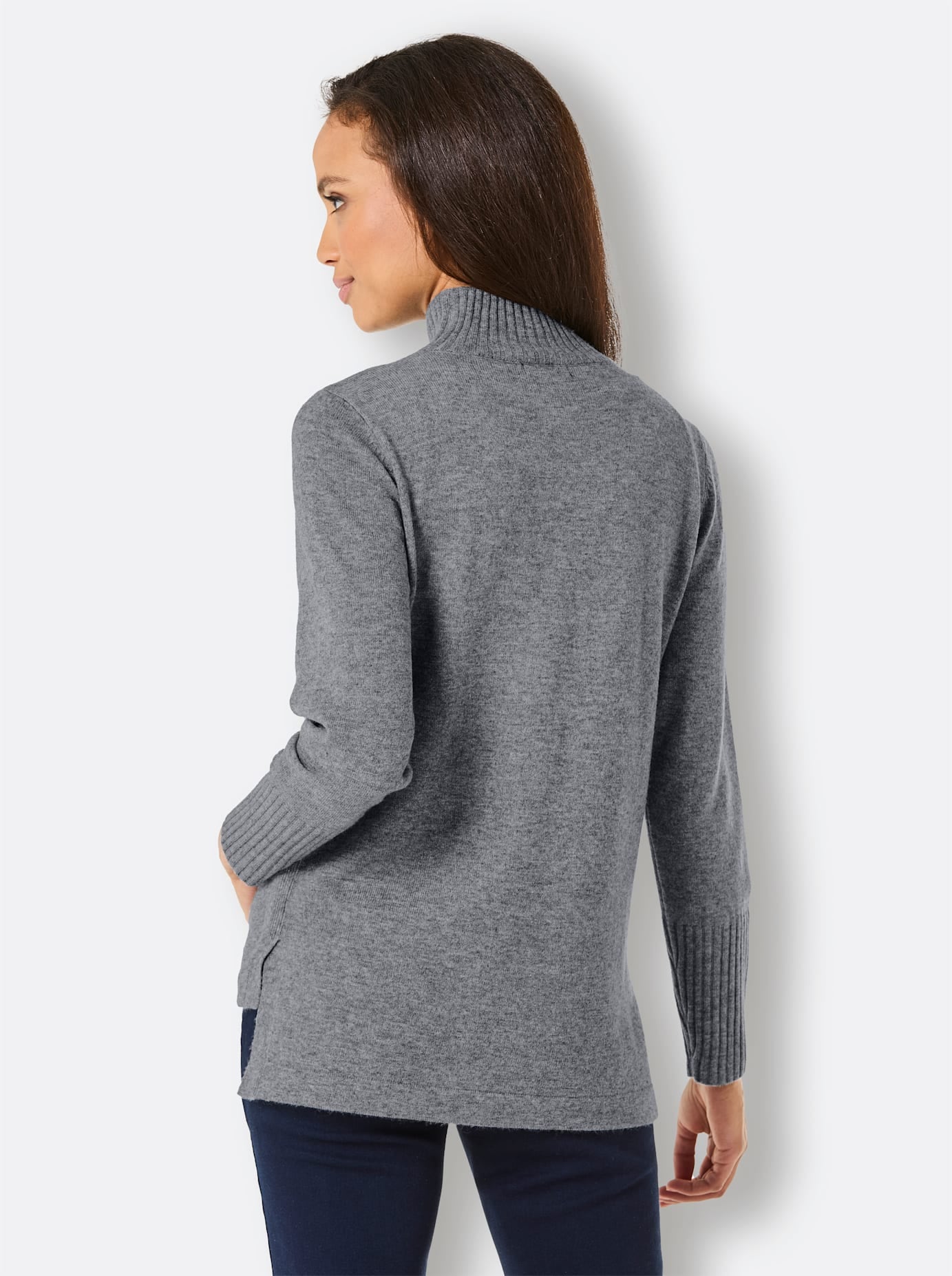 CREATION L PREMIUM Pull à col montant »Kaschmir-Merino-Pullover«