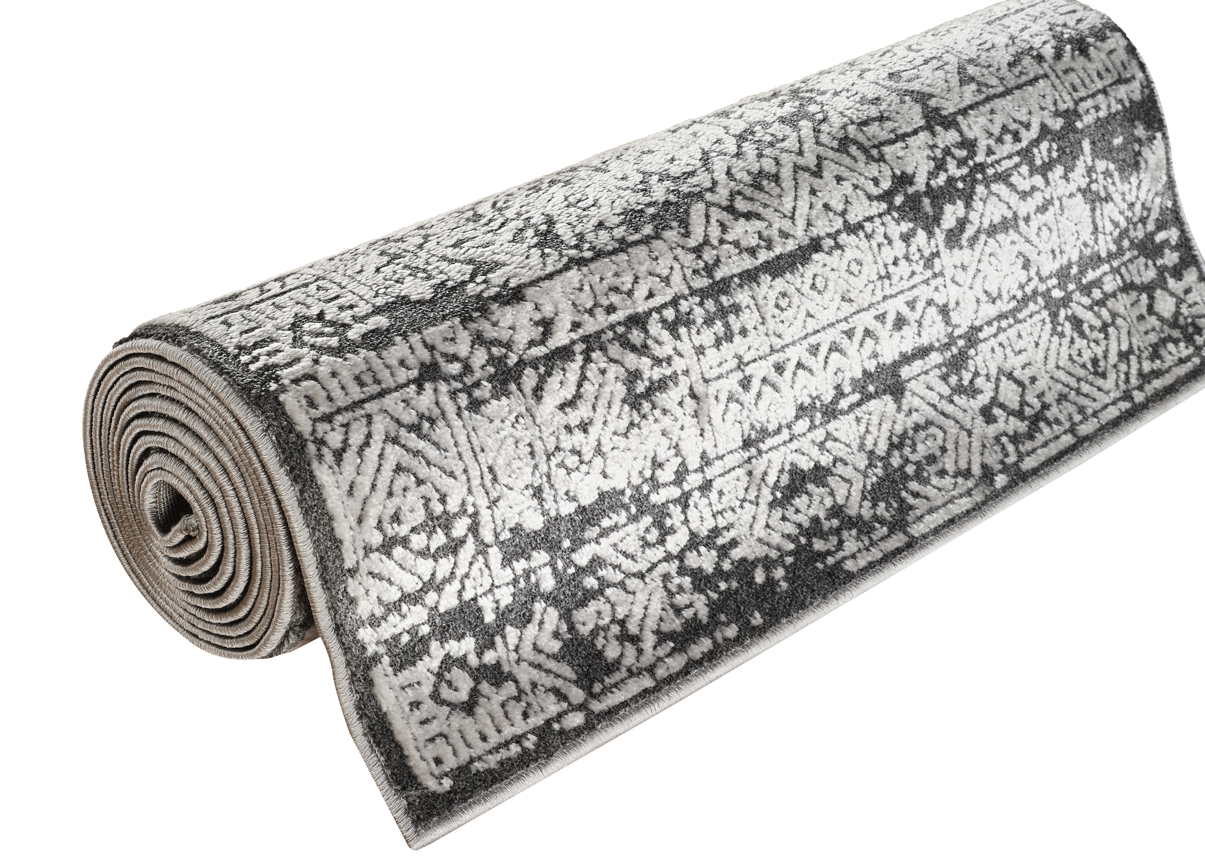 GOODproduct Chemin de table »Selin« Rectangulaire 9 mm Höhe dezenter Glanz, Schrumpf-Garn-Effekt, im Vintage-Look, dichte Qualität