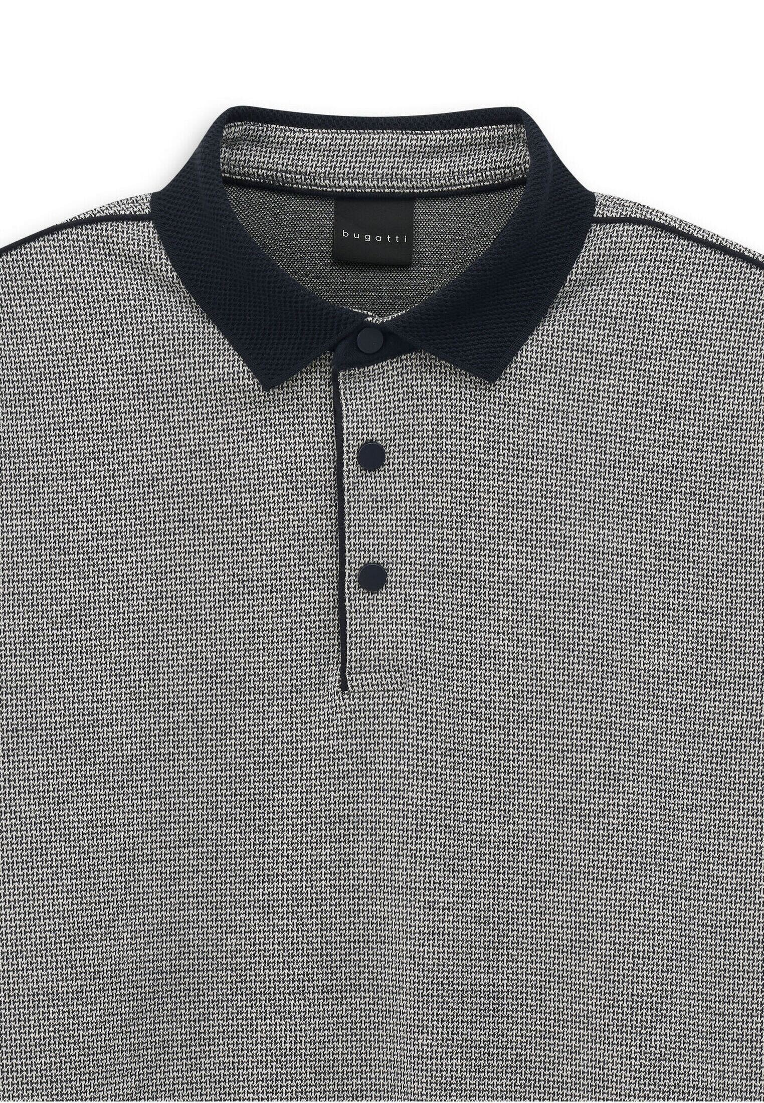 bugatti Polokragenpullover »Modern Fit« mit Druckknöpfen