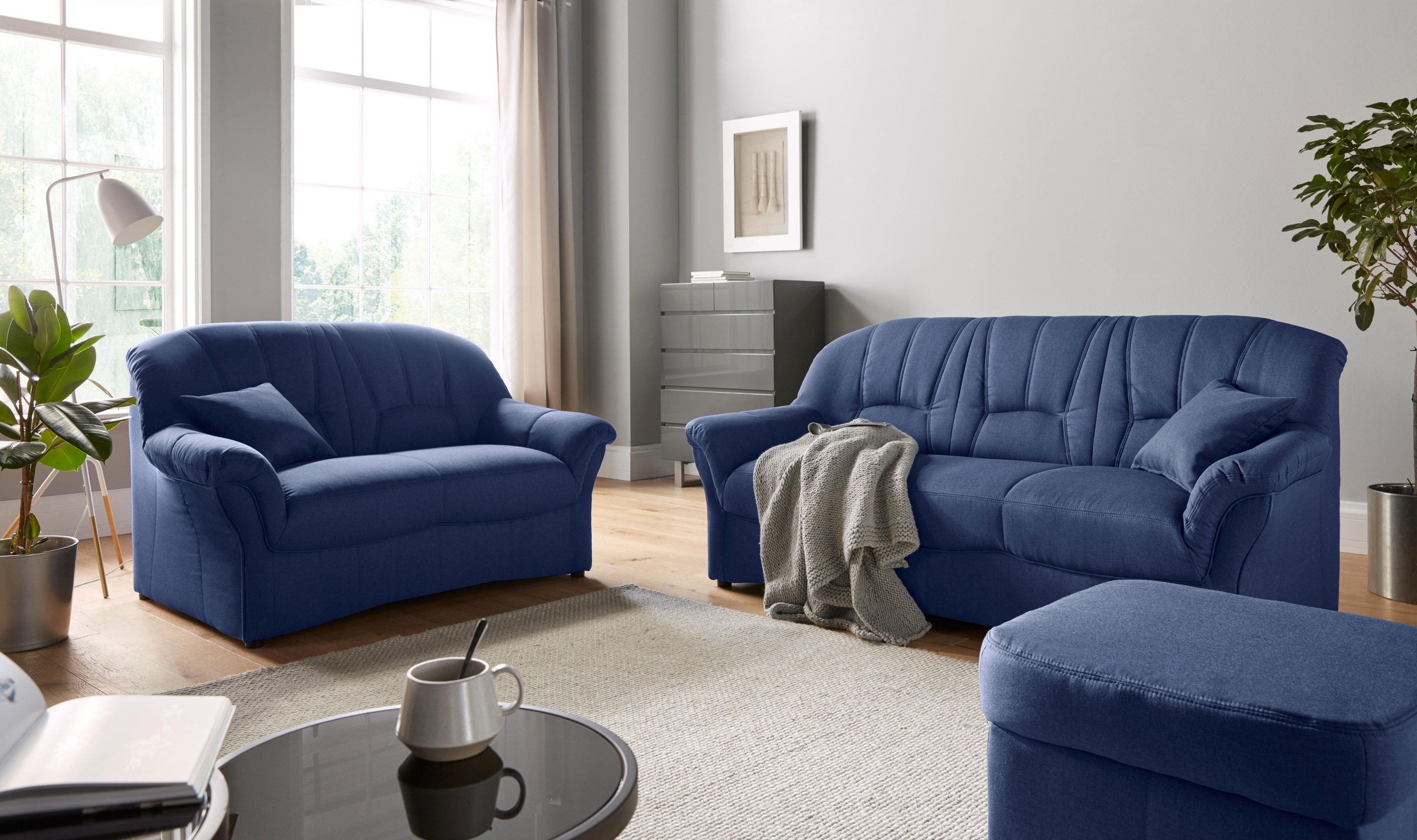 DOMO collection Polstergarnitur "Bahia zeitlos & elegantes Sofa, bequem" Set, 3-Sitzer & 2-Sitzer-Set