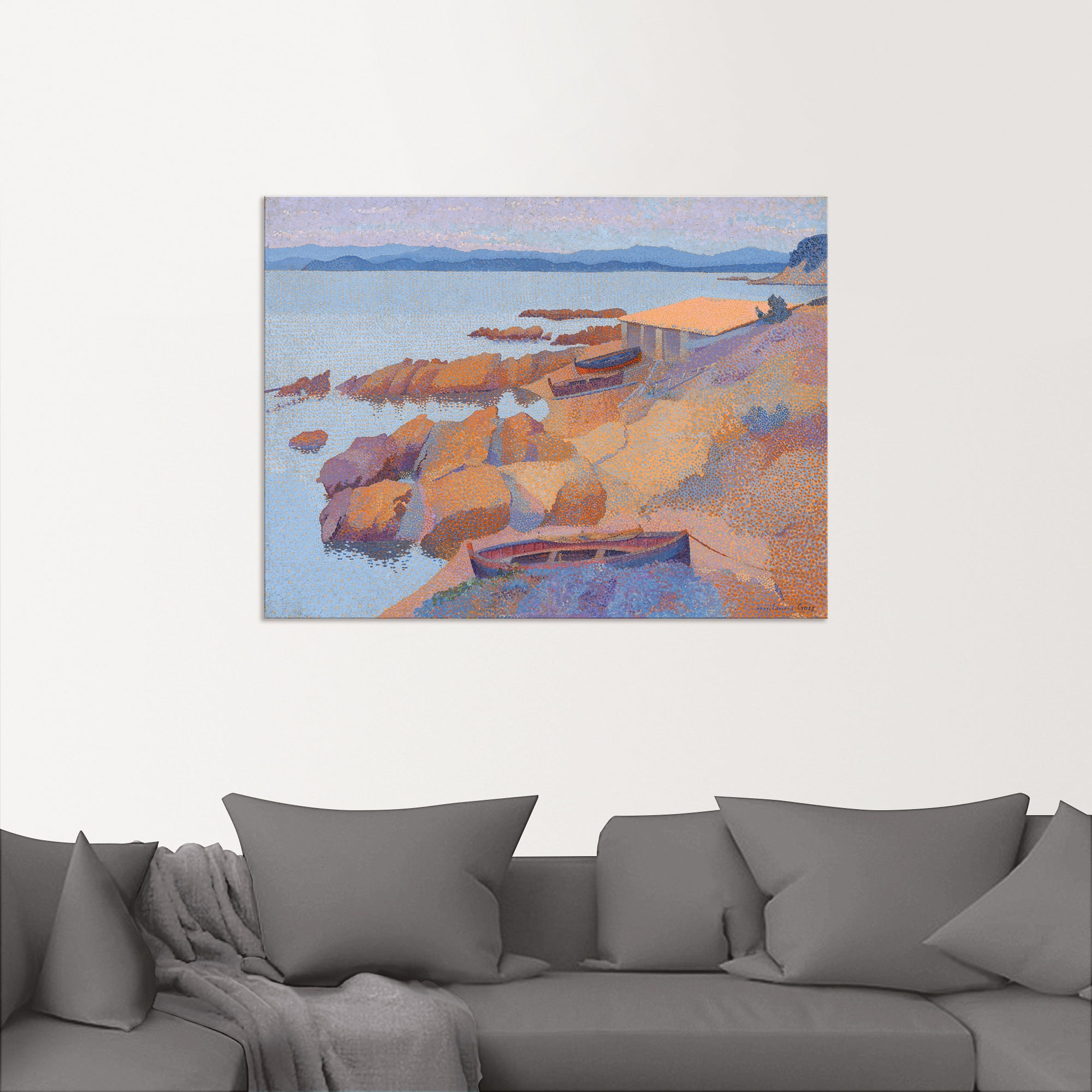 Artland Wandbild »Küste nahe Antibes. 1891/92«, Küstenbilder, (1 St.), als Alubild, Leinwandbild, Wandaufkleber oder Poster in versch. Grössen