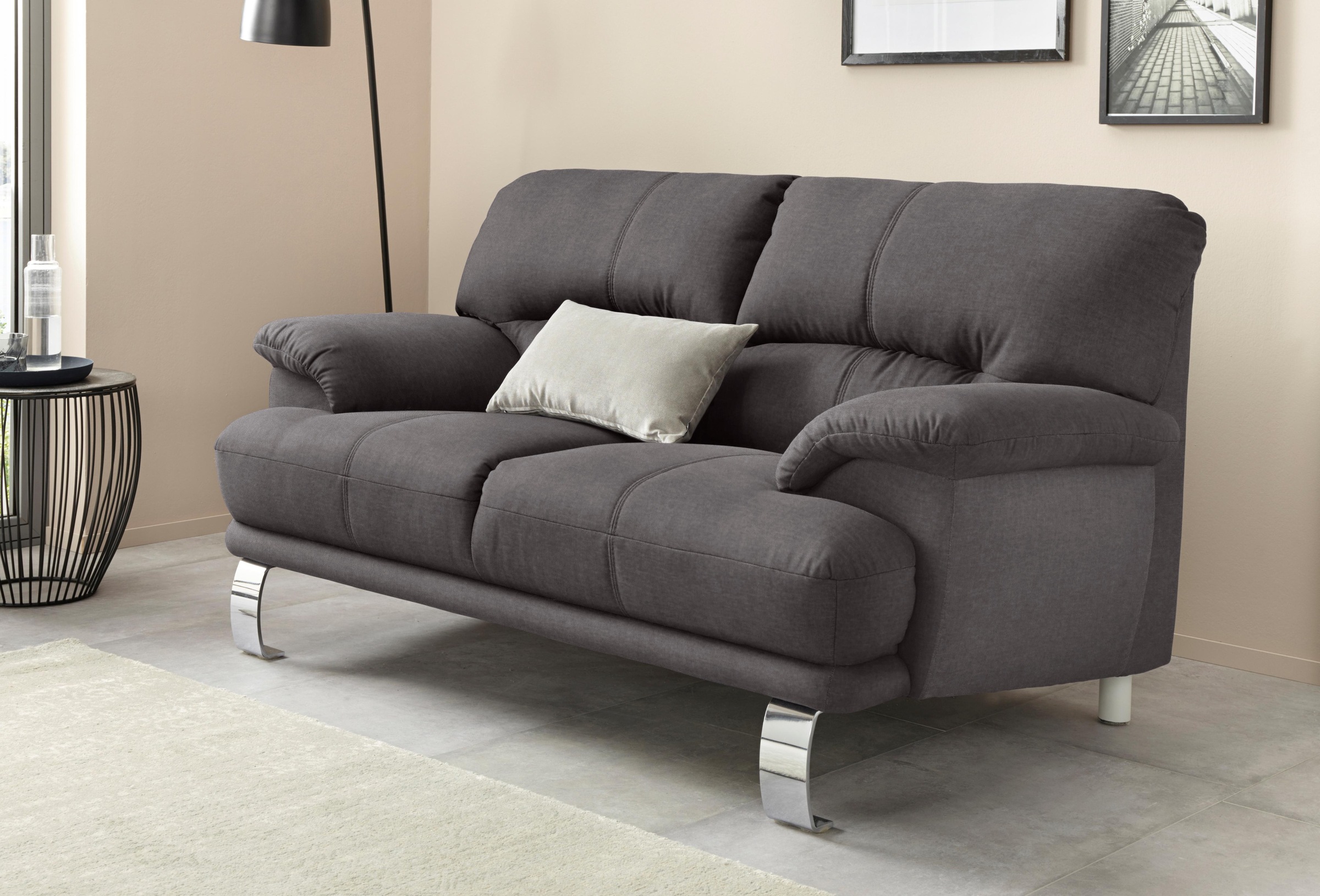 TRENDMANUFAKTUR 2-Sitzer »Cecilia II, mit italienischem Design, tollen Details«, und tollem Sitzkomfort