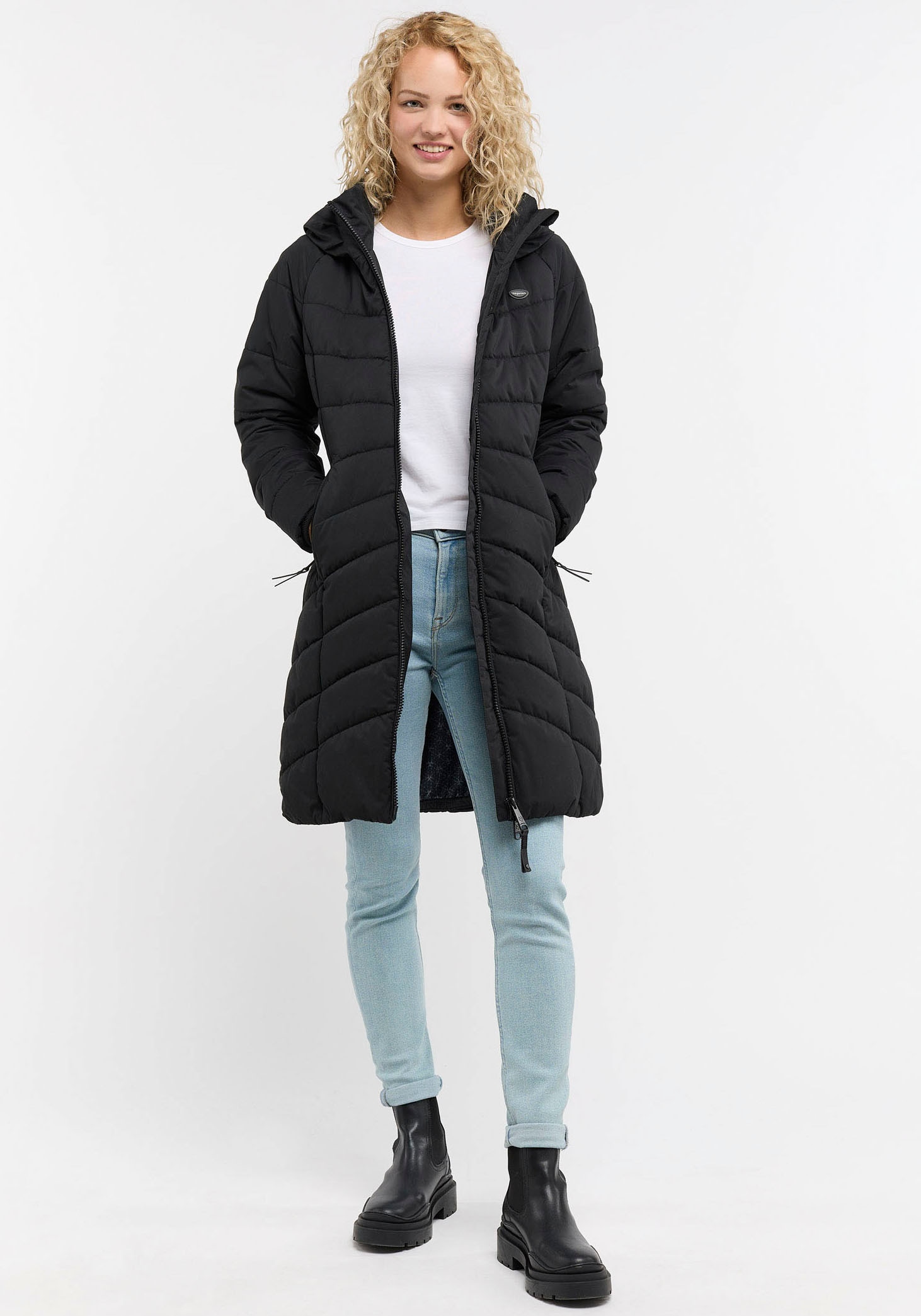 Ragwear Steppjacke »DIZZIE COAT«, mit Kapuze, Urban Streetwear Style mit  2-Way -Zipper online bestellen bei Jelmoli-Versand Schweiz
