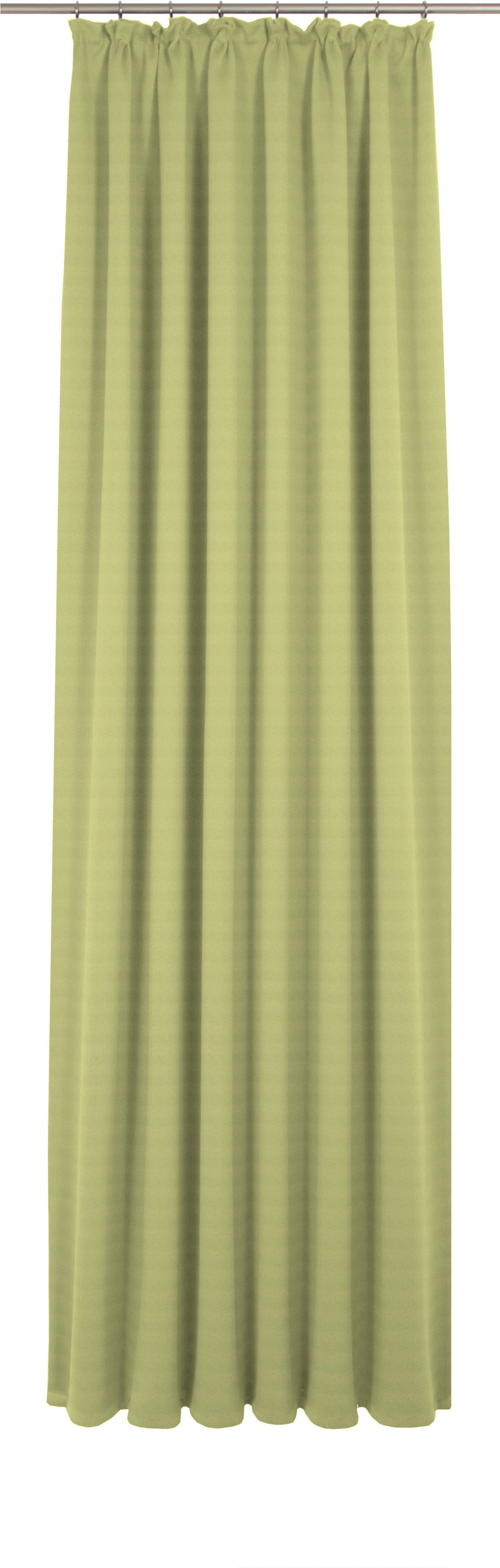 Adam Vorhang "Uni Collection light, nach Wunschmass" Kräuselband 1 Stk. tlg. aus 100% Bio-Baumwolle, Vorhang nach Wunschmass